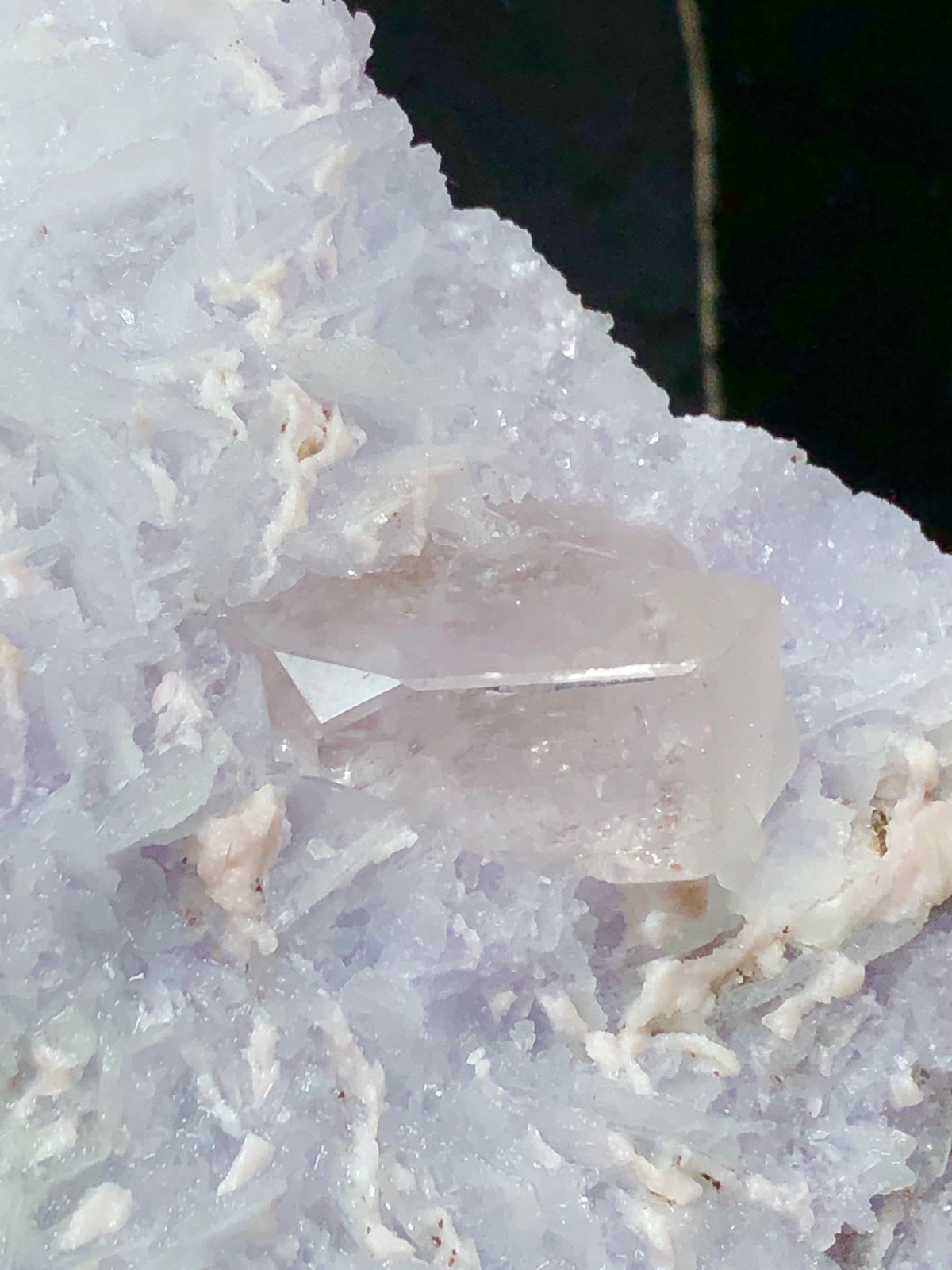 Clear COMPLETE MORGANITE CRYSTAL With Albite on Matrix- 220 Grams- 8.8 cm