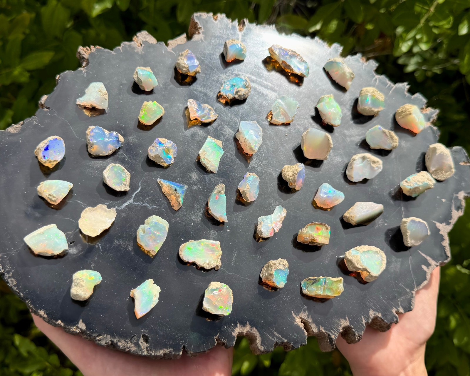 Natural Ethiopian Opal Rough Crystals, AA Grade Raw Opal Specimens – Choose Size