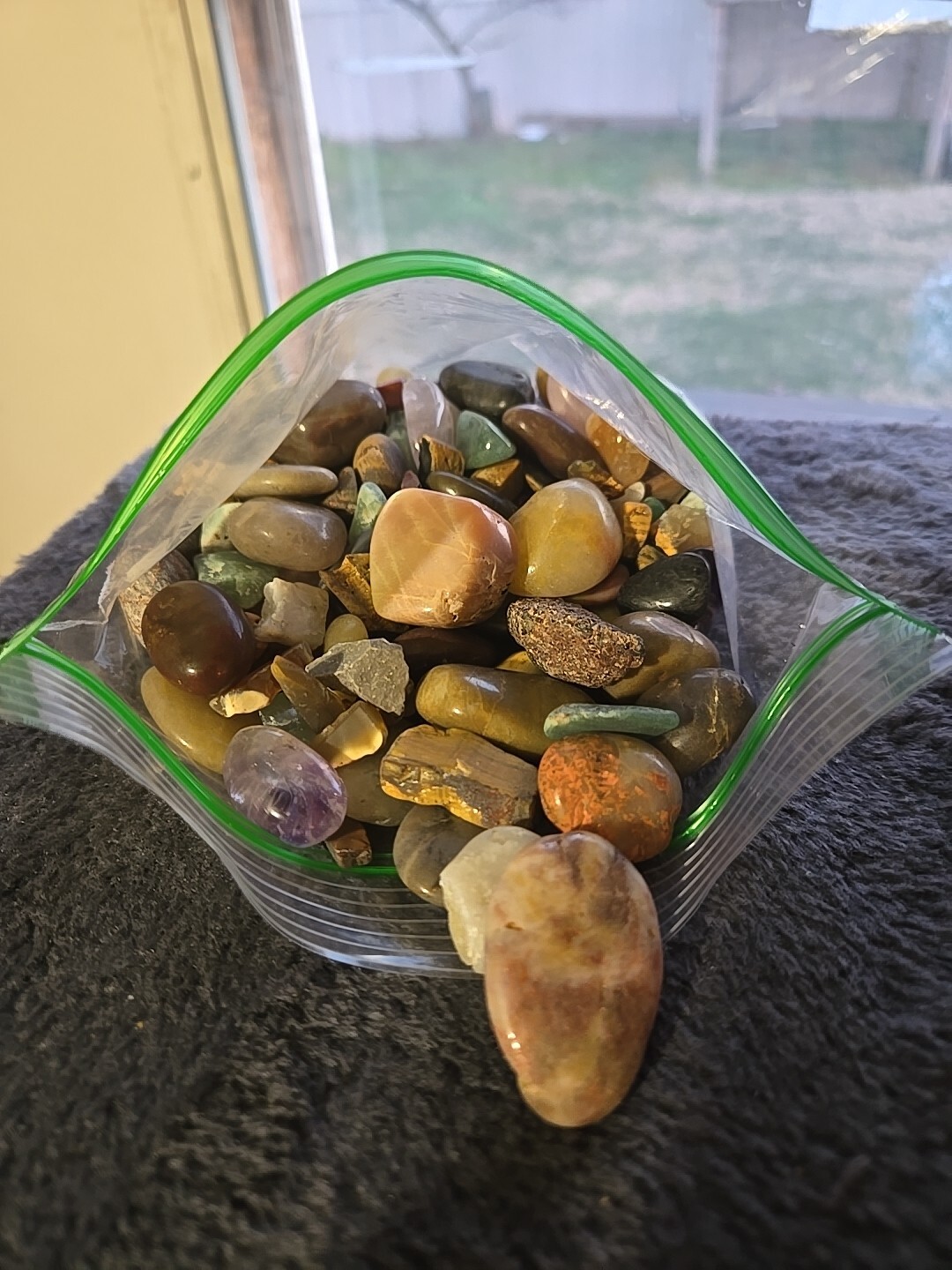 polished and raw stones . Great for jewelry, making. Jadeit, Amethyst Amitrine