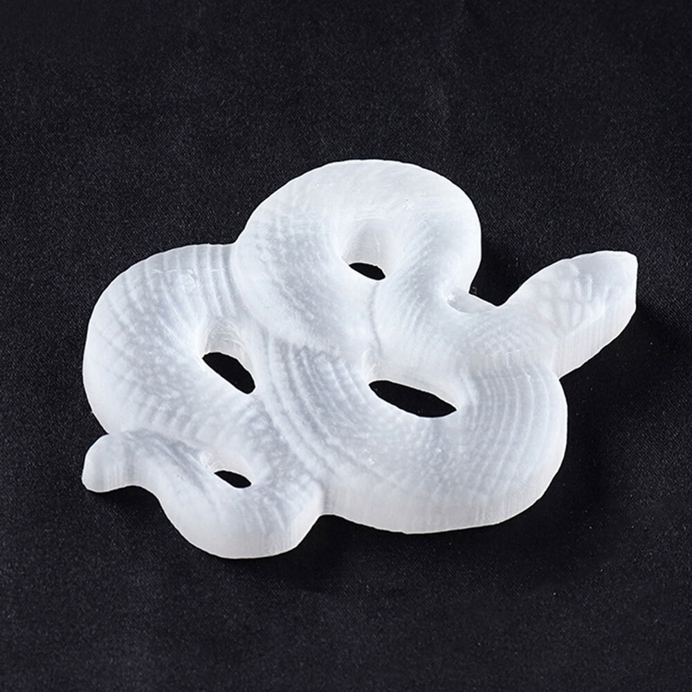 3″ Natural Selenite Snake Skull Carved Quartz Crystal Skull Reiki Healing 1/2Pcs