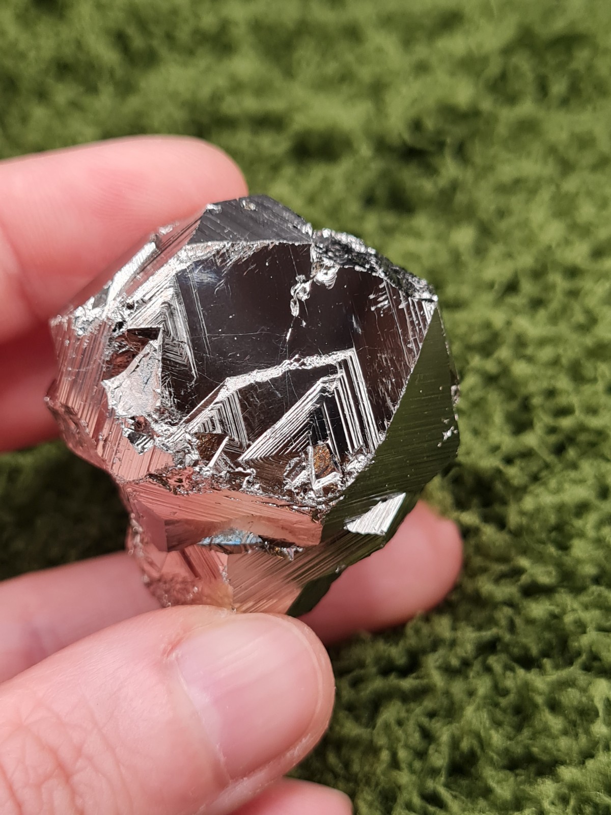 Octahedral Pyrite Specimen Record Keeper Huanzala Mine Peru Natural Crystal 100g