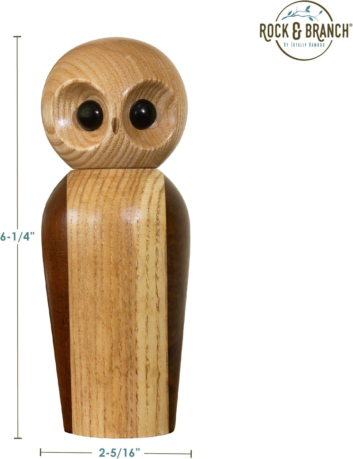 Owl Refillable Pepper Grinder, Manual Pepper Mill with Ceramic Grinder and Adjus