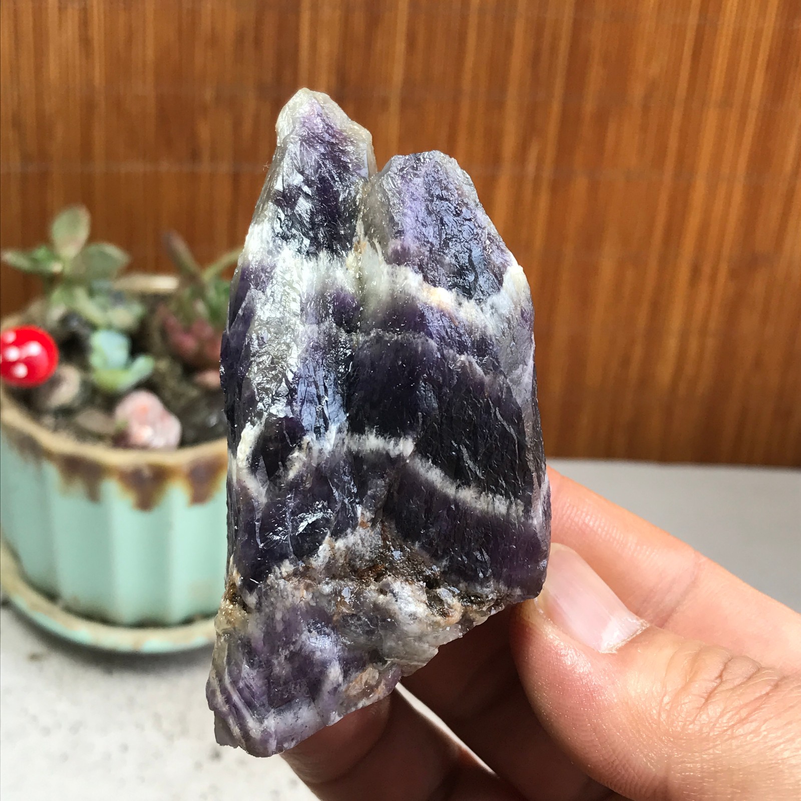 78-40-26mm Natural Dreamy amethyst Crystal gemstone Rough Mineral Specimen A4776