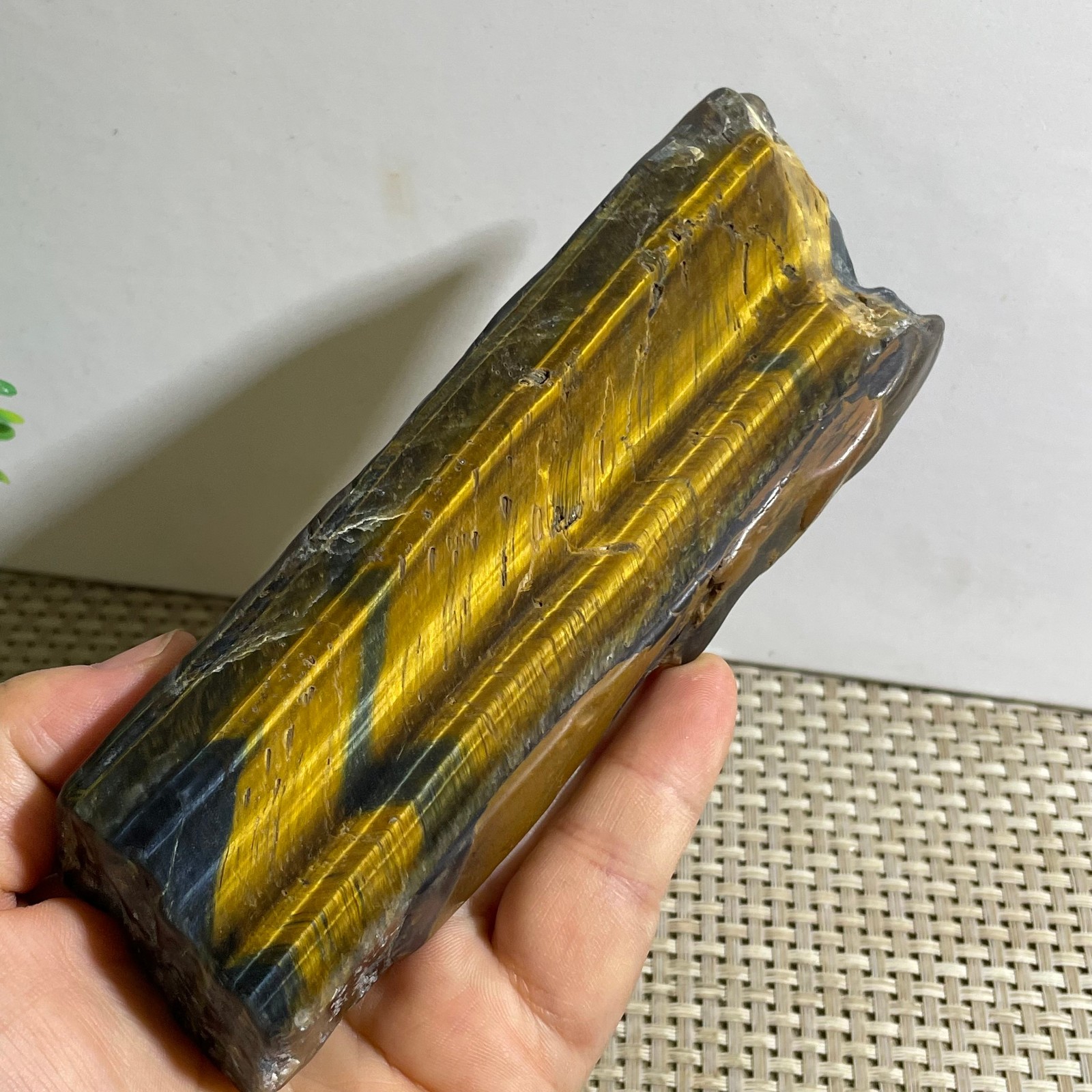 290g Natural tiger’s-eye Rough Raw Stone Rock Specimen Reiki healing