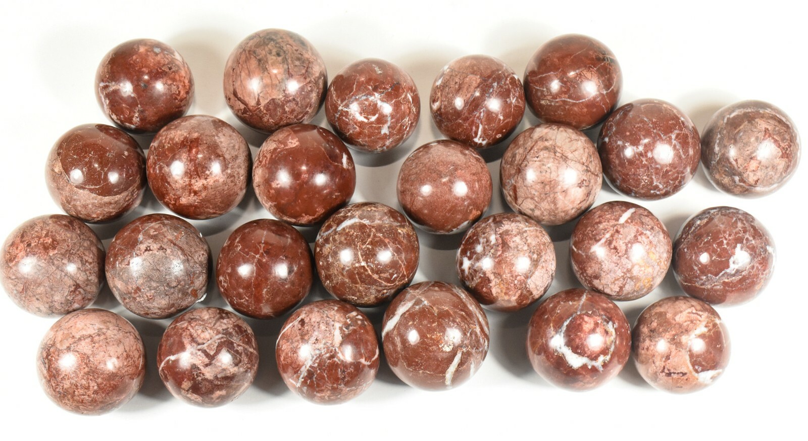 49mm Deep Red Brecciated Jasper Sphere Polished Gemstone Crystal Ball Peru (1PC)