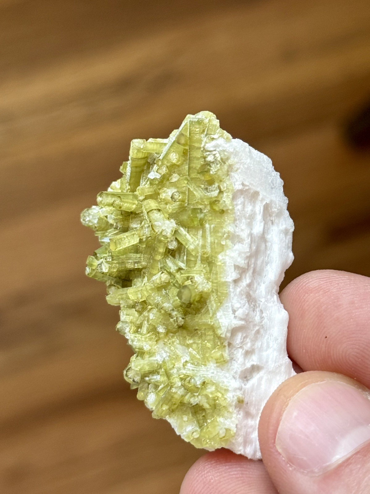Video-Green Tourmaline w/ Quartz Crystal Skardu, Pakistan 5cm – 22.9g – ID103