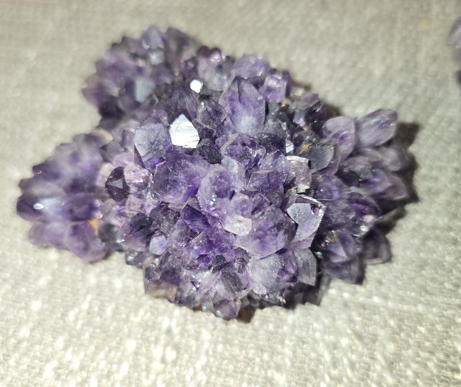 Natural Dark Purple Amethyst Crystal Cluster