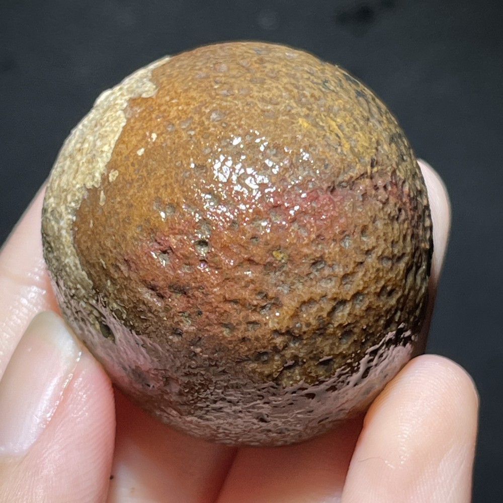 Natural half Rough Chinese Agate crystal geode Achat Nodule Hebei 41g D756