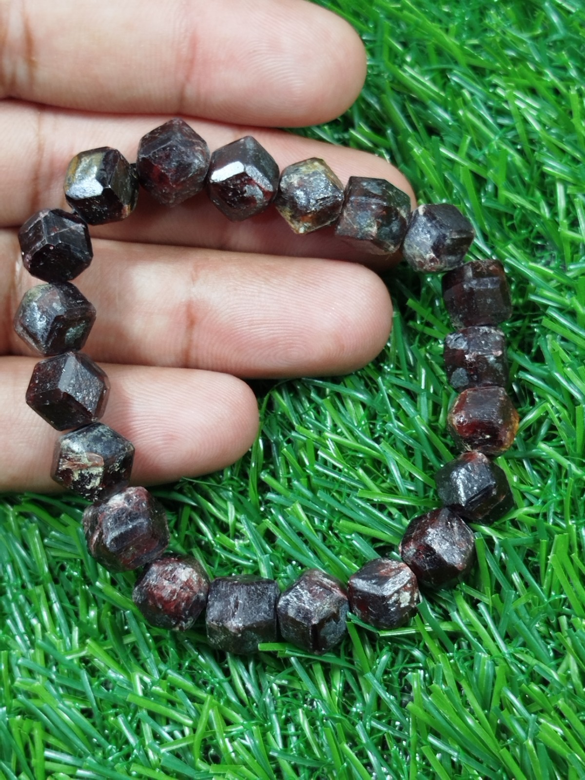 44 Grams Almandine Garnet Stackable Bracelet From Skardu Pakistan