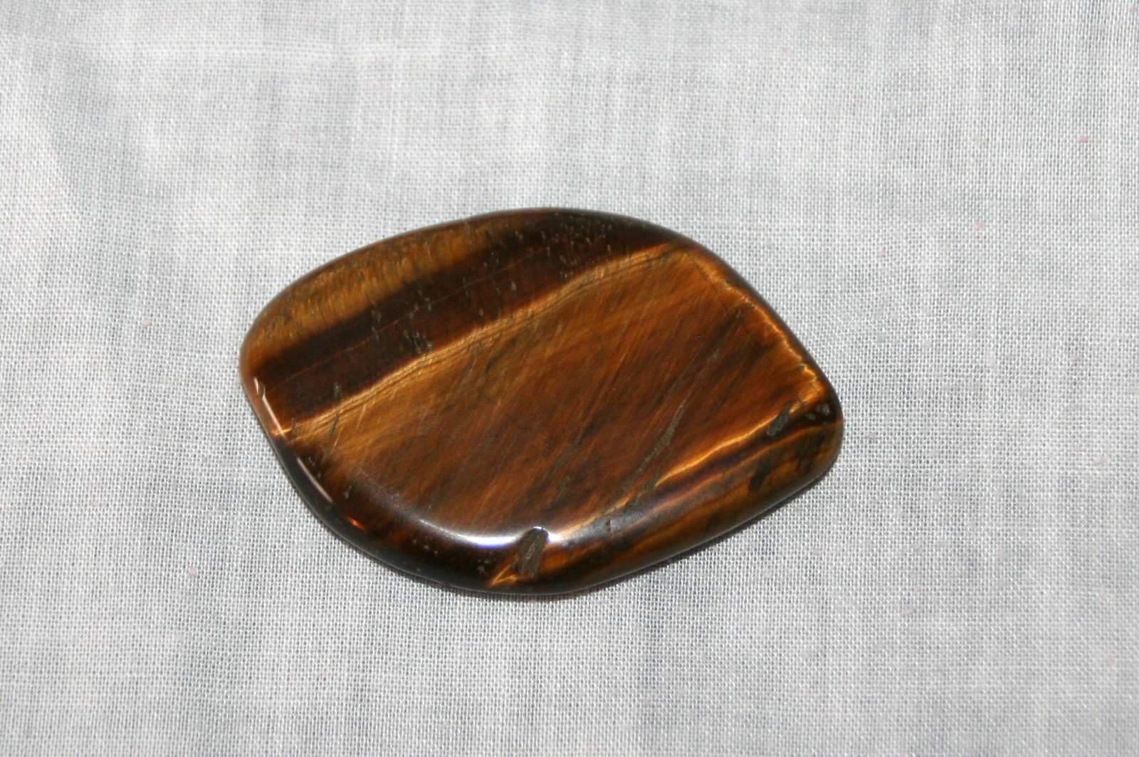 Worry Stone in Pouch Tiger’s Eye Brown Hong Kong