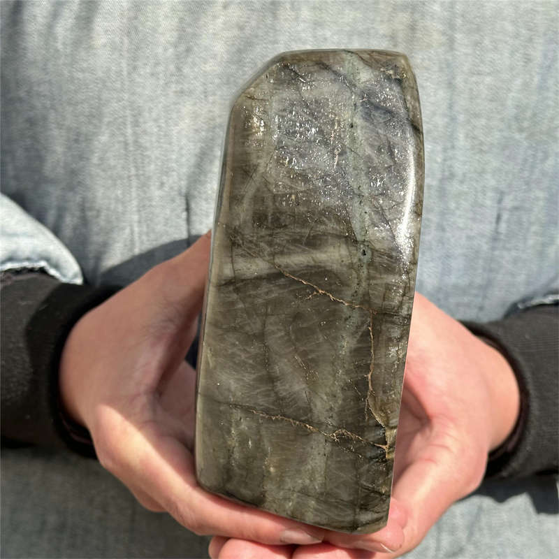 1.92kg Natural Labradorite Quartz Crystal Spectrolite Mineral Reiki healing