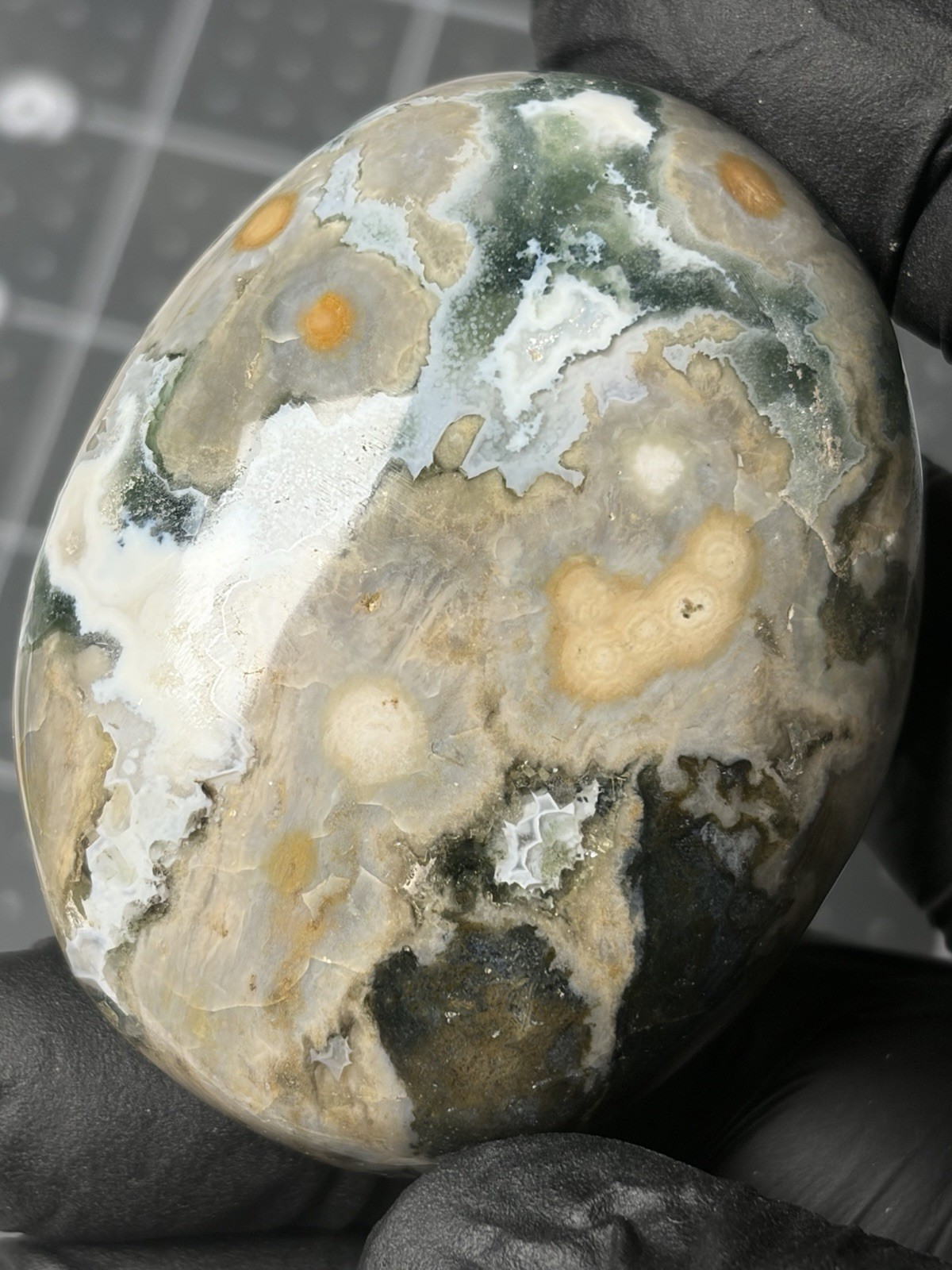 Ocean Jasper Palm Stone Orbs Marovato