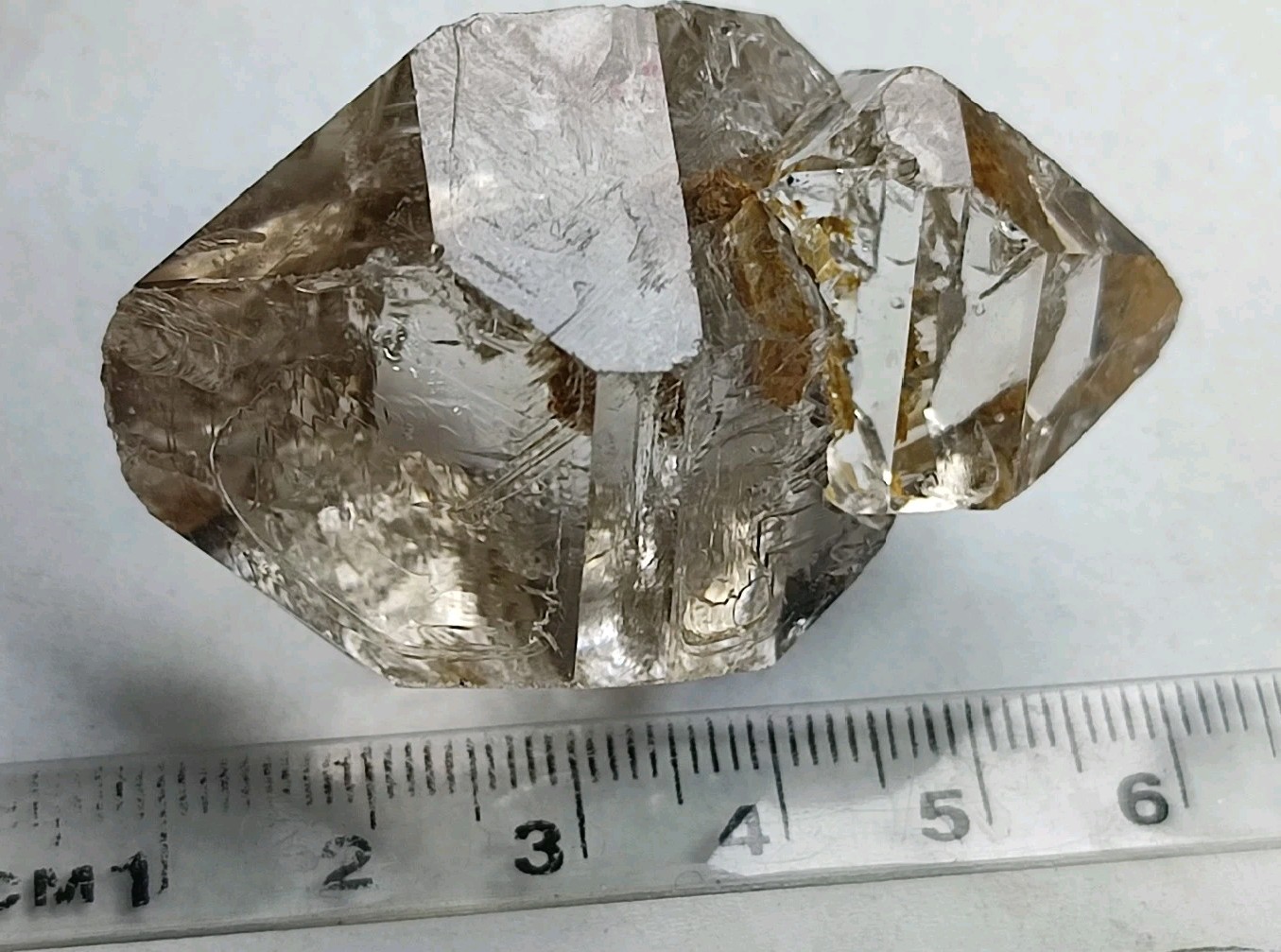 Herkimer Diamond Quartz DT Crystal With Good Clarity & Nice Growth-90-grams.