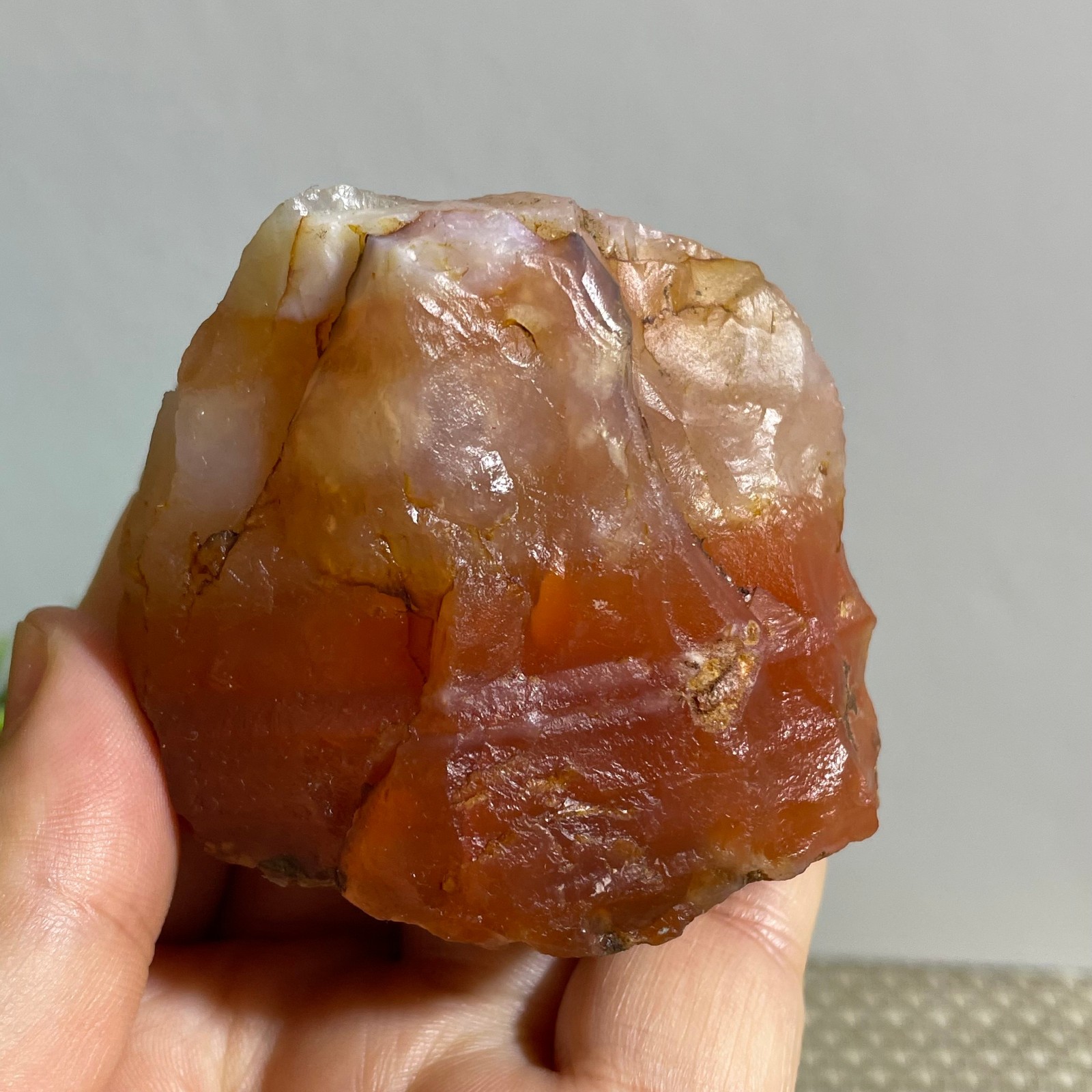 145g Natural Raw Carnelian Stone Rough Red Agate Gemstone Mineral Specimen
