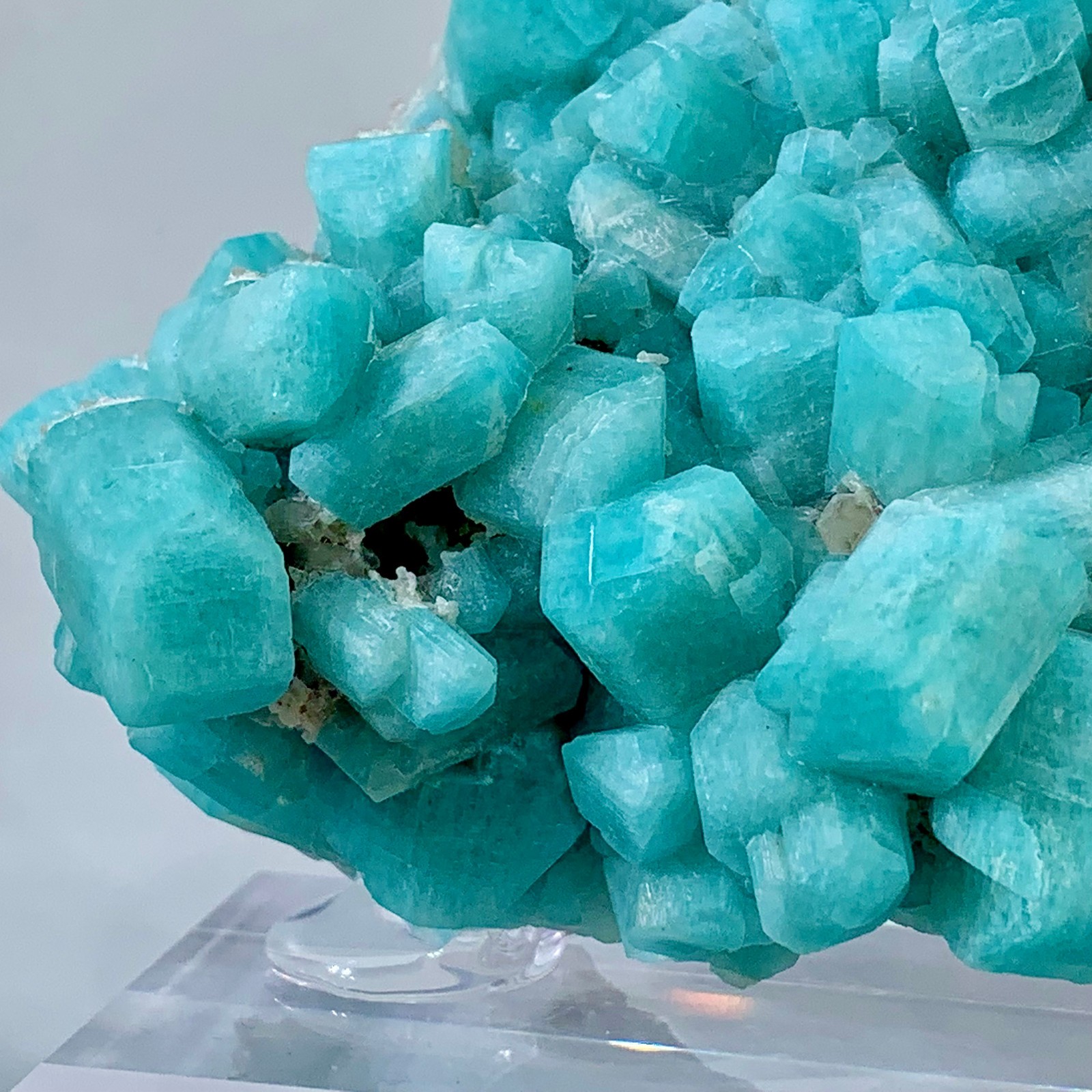 230g Rare!! Natural beautiful Amazonite with Quartz Crystal Specimen Rough