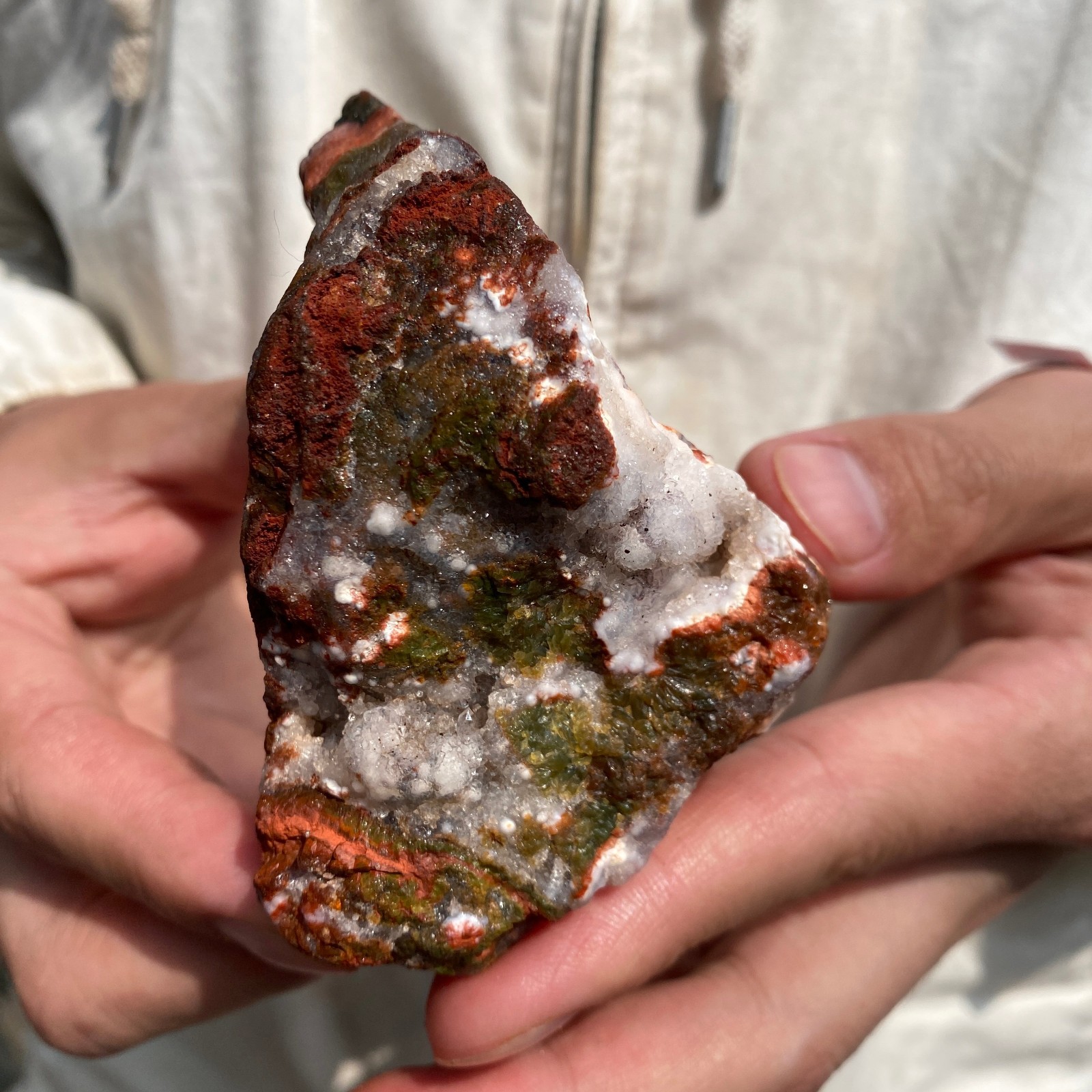 0.8lb Raw Natural colourful ocean jasper quartz crystal rough mineral specimen