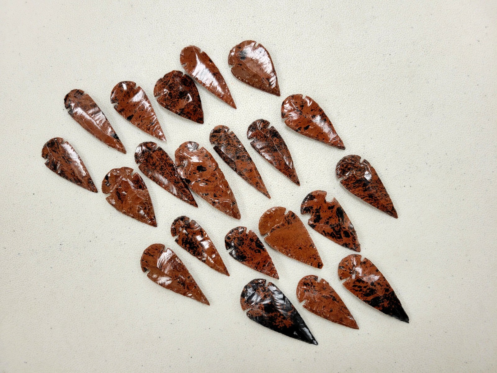 Obsidian Arrowheads Crystal Stone Spear Head Points Bulk Lot 2″ to 3″