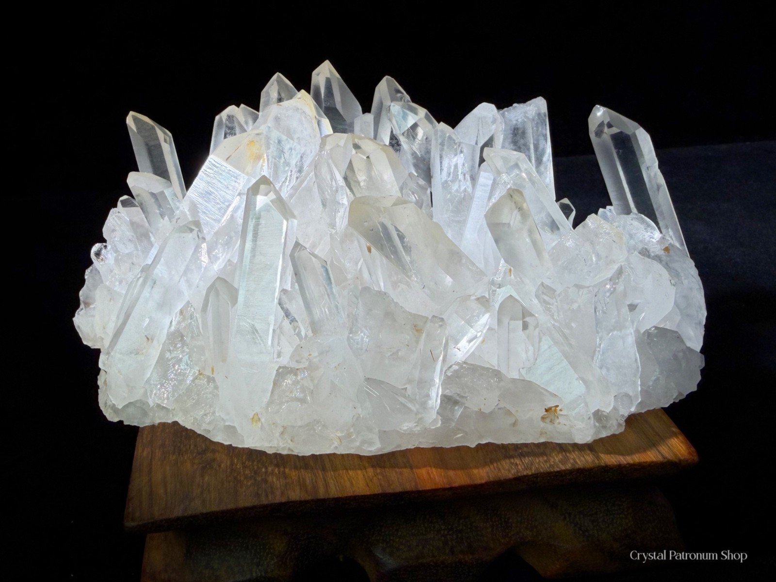 1.2LB Natural Clear White Quartz Crystal Cluster | Multi-Point Specimen