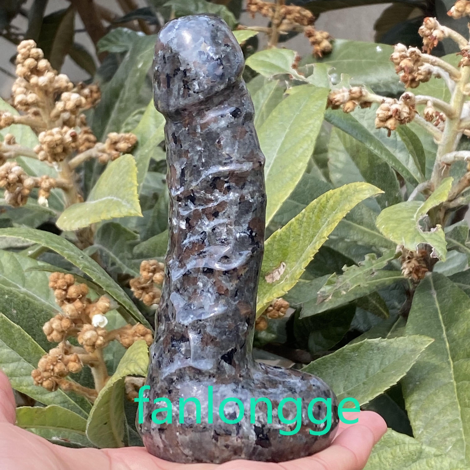6in Wholesale Natural Yooperite male penis Quartz Crystal Carved Figurines 1pc