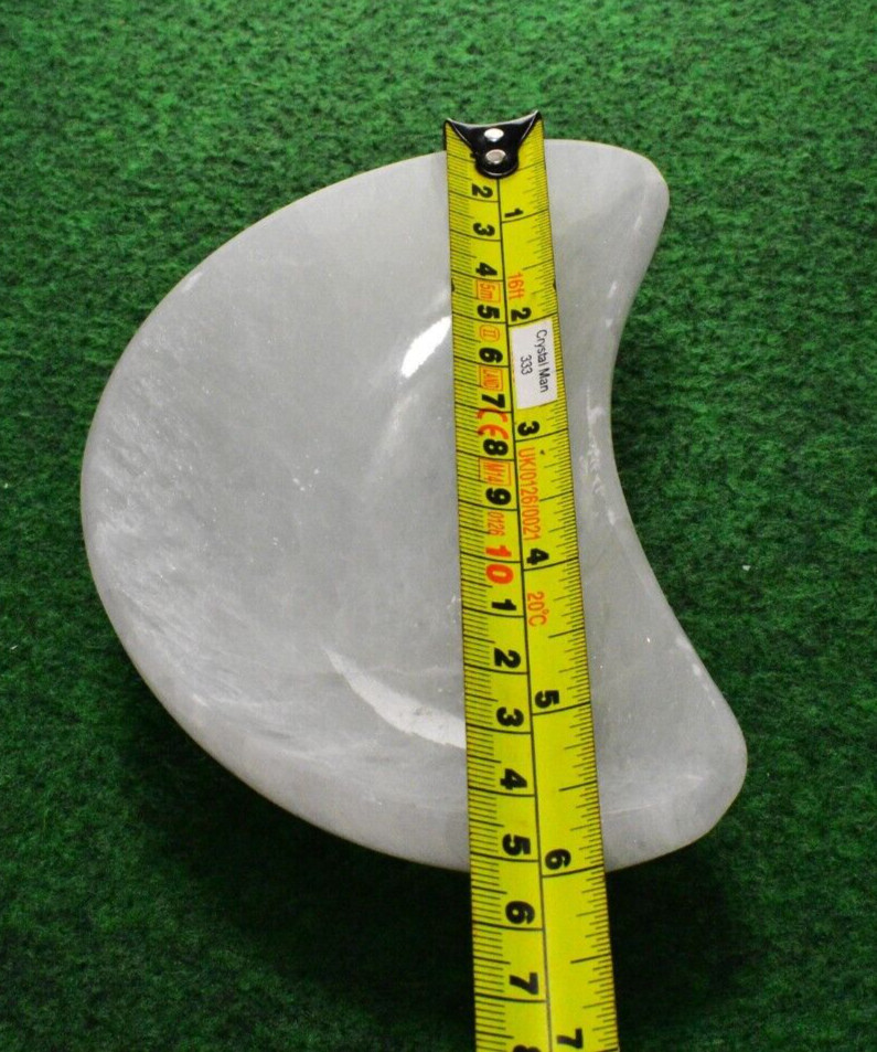 1 Large Selenite Crystal Dish Bowl Cleansing Moon 15x9cm Free Postage UKBUY✔ ✔✔