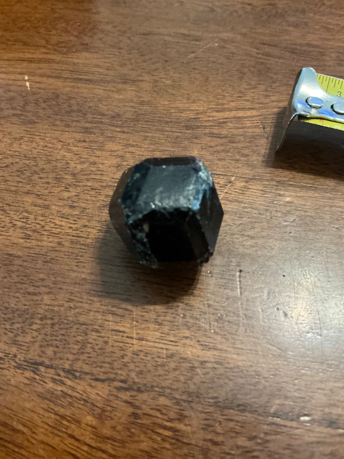large, approximately 1 inch across garnet stone rough cut
