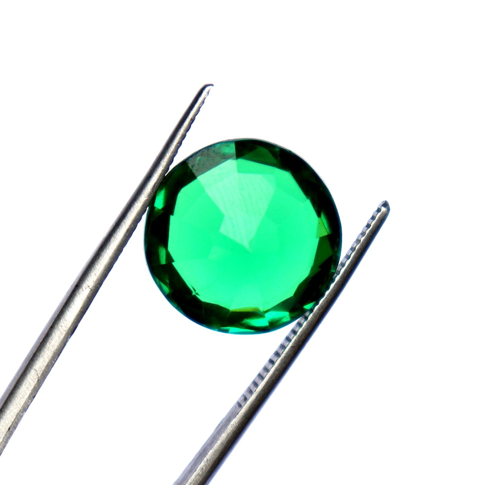 Natural Tsavorite Garnet Green Round Cut CERTIFIED Loose Gemstone 11.10 Ct