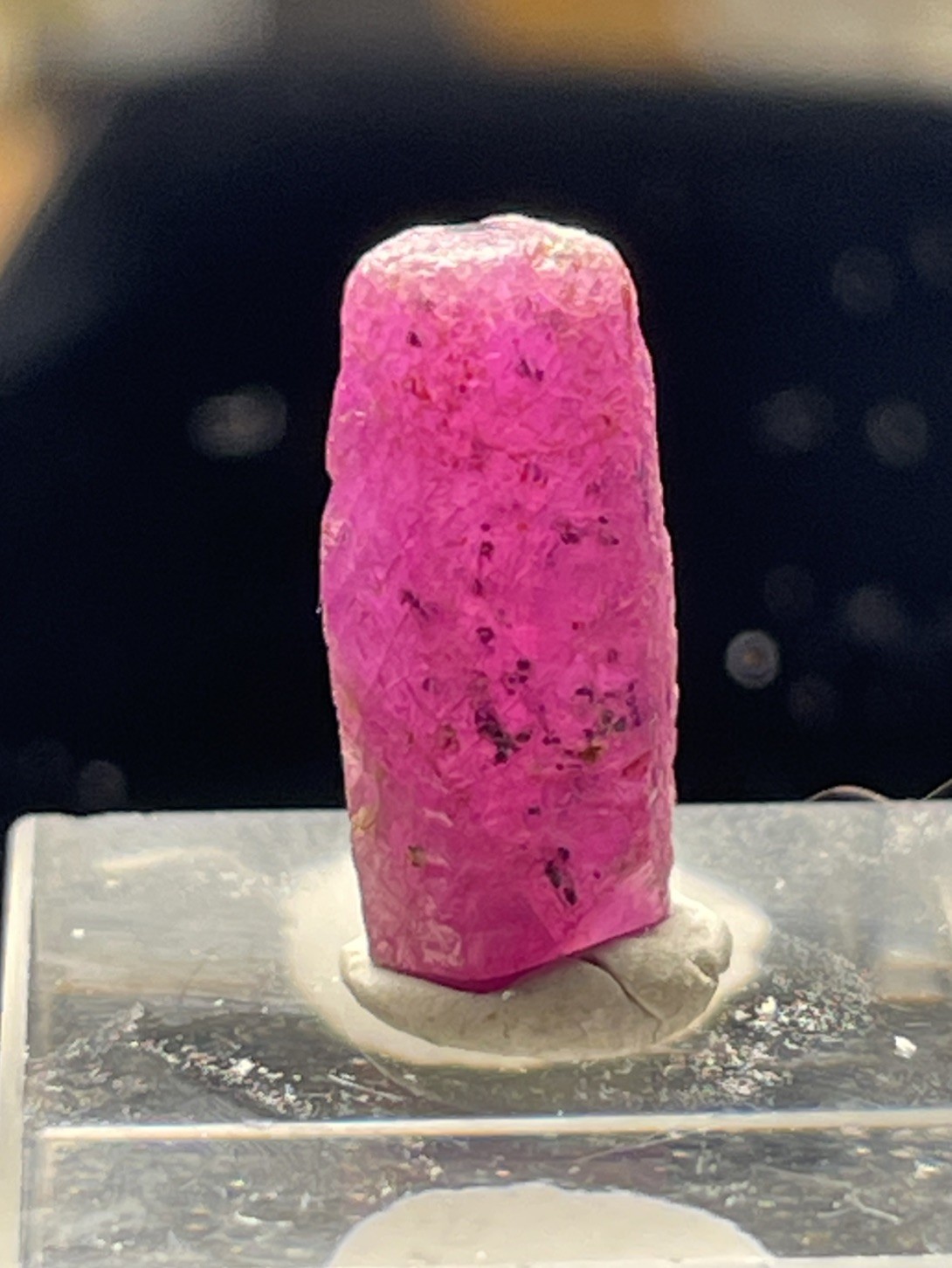 GORGEOUS GEMMY RUBY CRYSTAL THUMBNAIL MANTEPUEZ, MOZAMBIQUE
