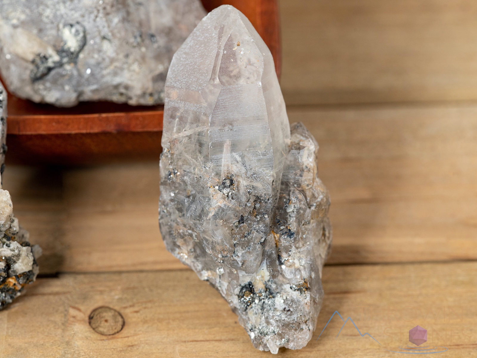 WITCHES FINGER, Clear QUARTZ, Raw Crystal Point, Thick, Gothic Home Decor, E0481