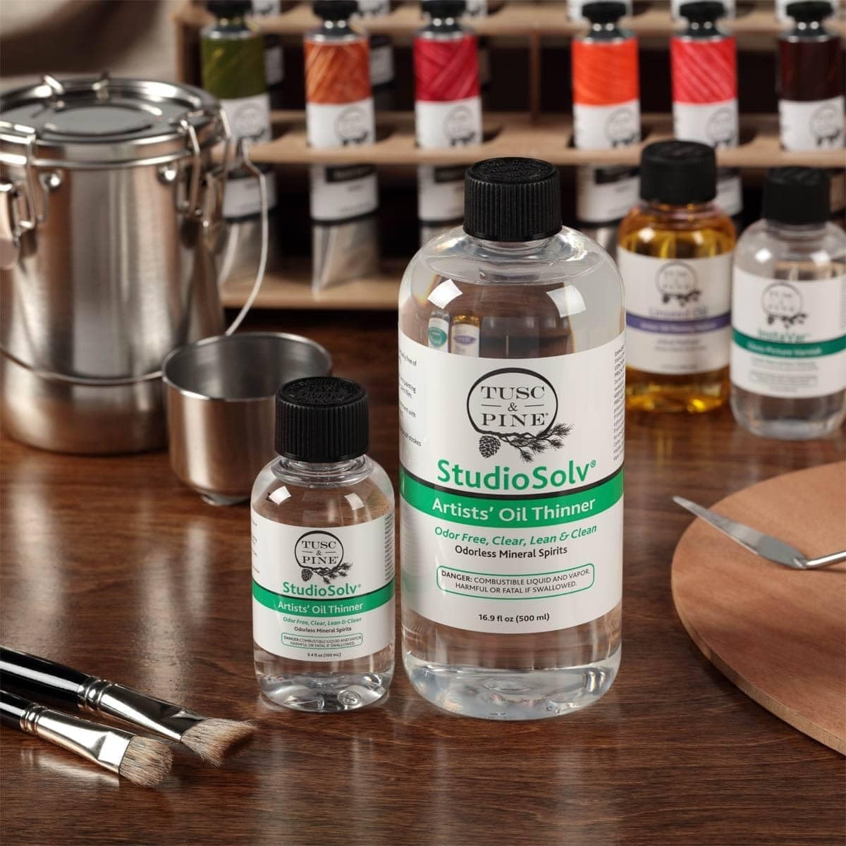 33.8oz StudioSolv Odorless Spirits – Ideal Professional Oil Thinner for Studios
