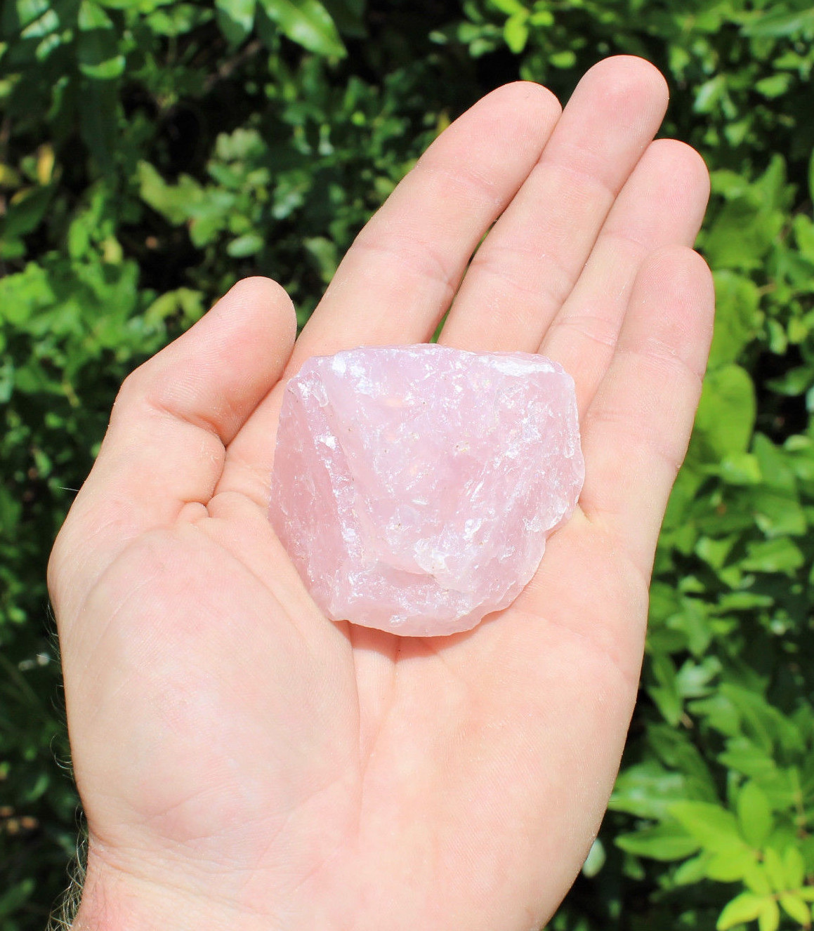 Single LARGE Rough Rose Quartz Raw Crystal Love Stone Natural Specimen (2″-3″)