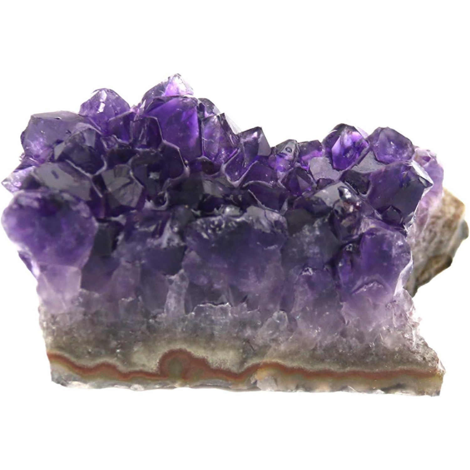 Natural Purple Amethyst Cluster Quartz Crystal Druzy Geode Healing Stone Reiki