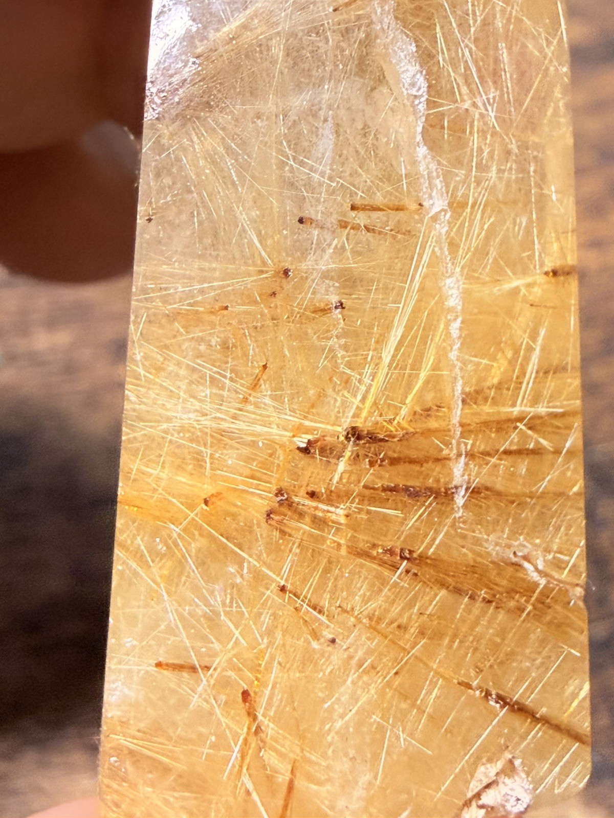 Golden Rutilated Quartz Crystal Tower