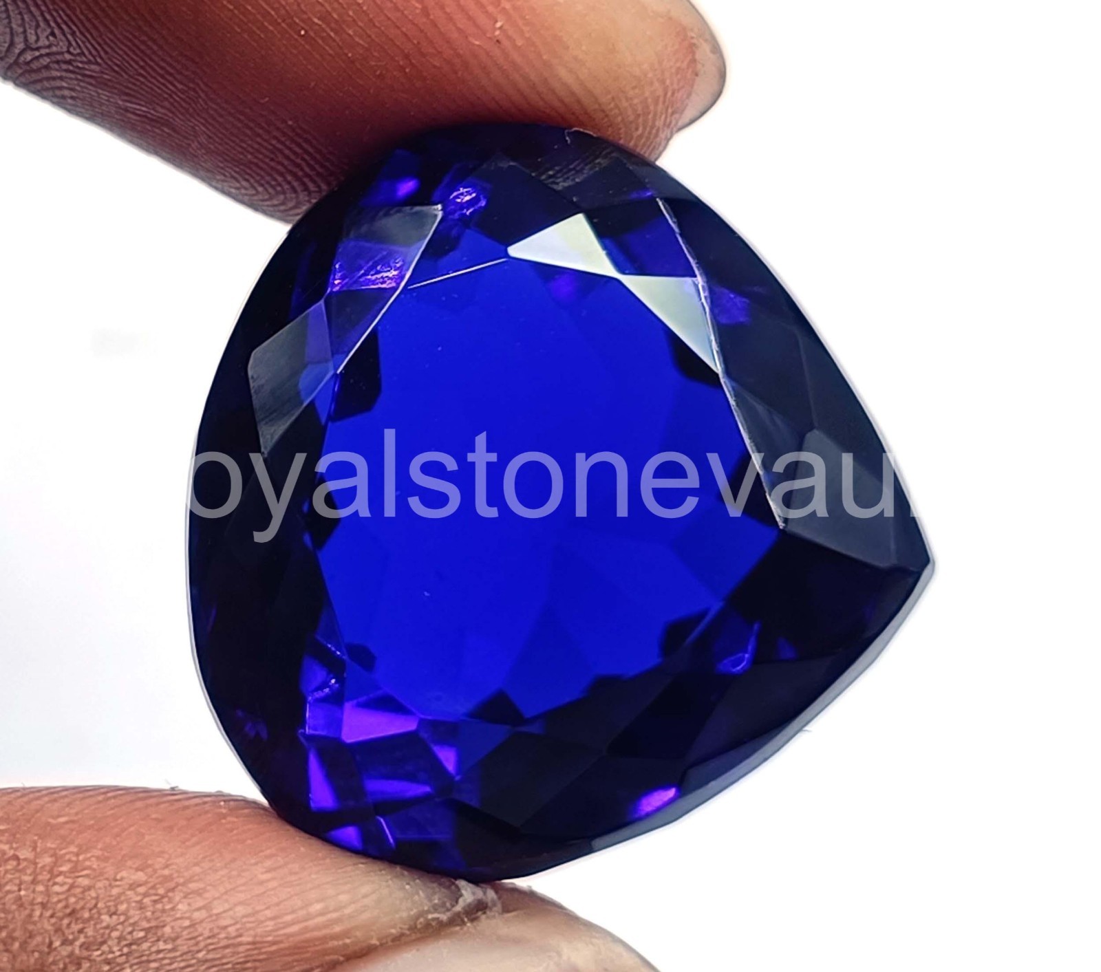 74.30 Ct Natural Blue Sapphire Pear Shape IGL Certified Loose Gemstone 5AOF