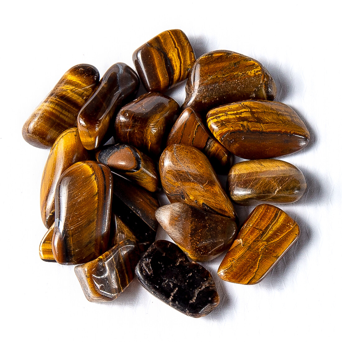 50g Tumbled Golden Tigers Eye Gemstone Crystals 10-30 Stones Gem Rock Specimens