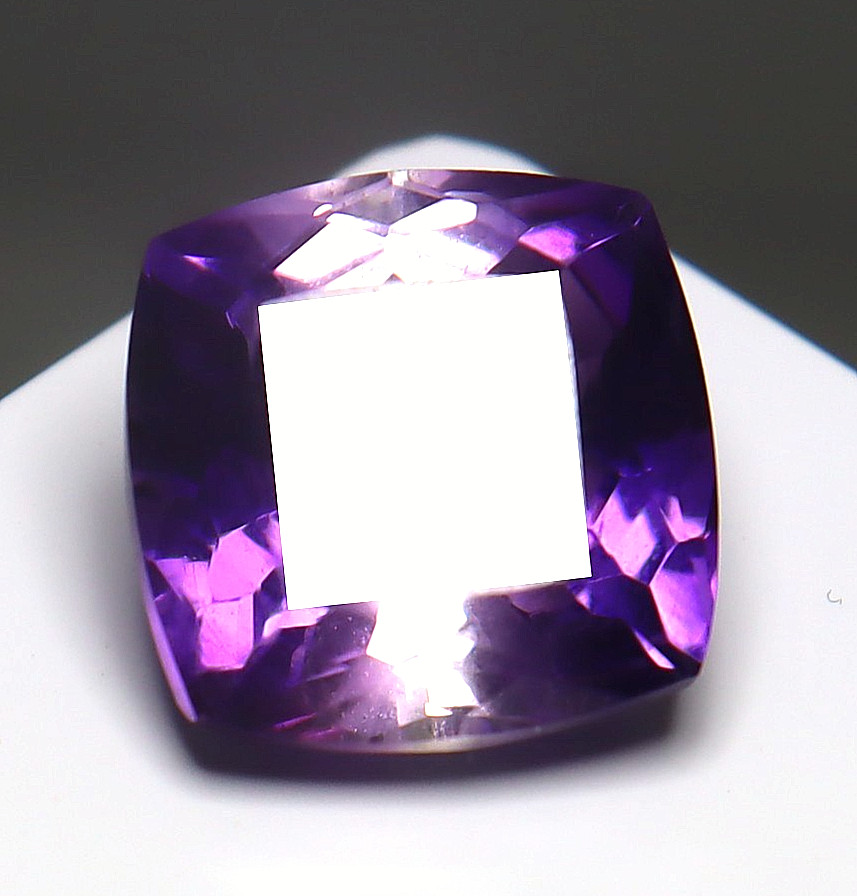 Purple Amethyst Cushion Shape Certified Natural Gemstone Loose Gemstone 10 Ct