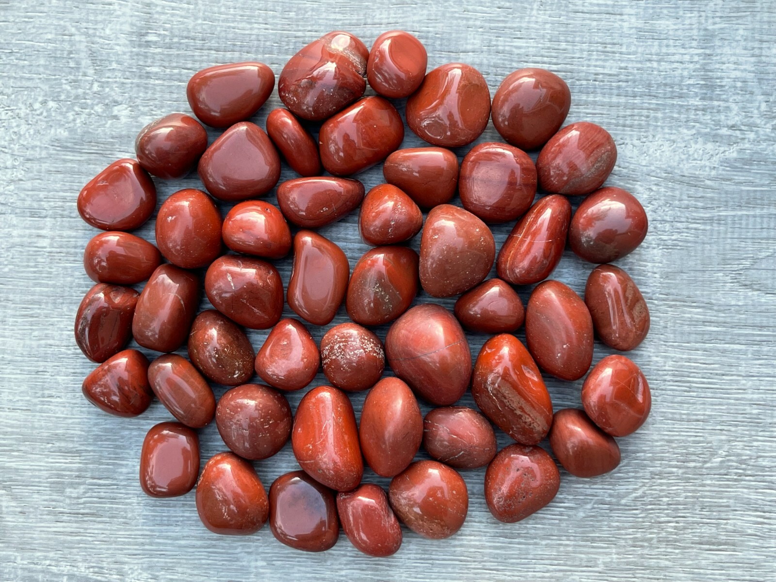 Grade A++ Red Jasper Tumbled Stones, 0.7″-1.25″ Tumbled Red Jasper,Pick A Weight