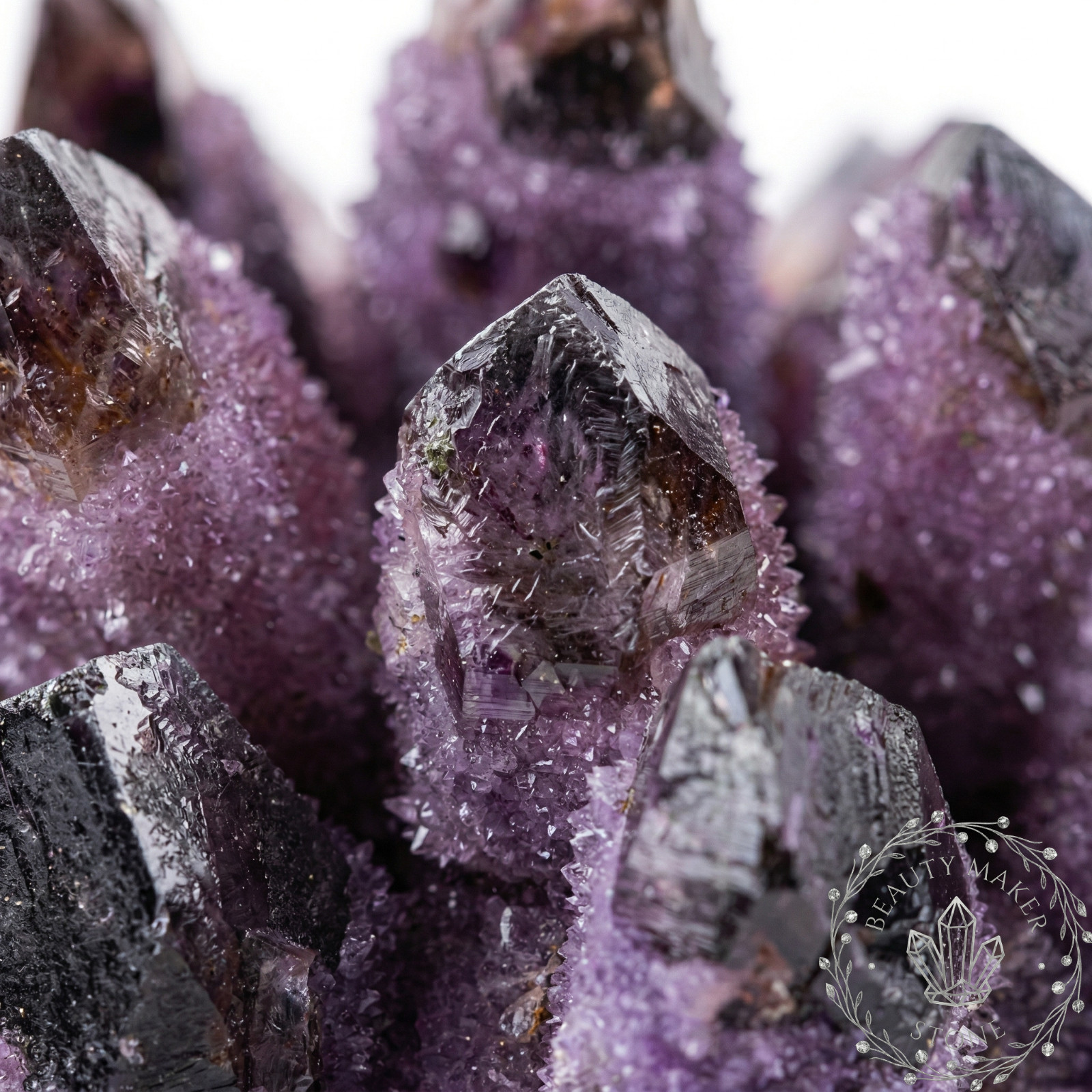300g Rare Dark Purple Amethyst Druzy | Raw Crystal Cluster for Mature Collect