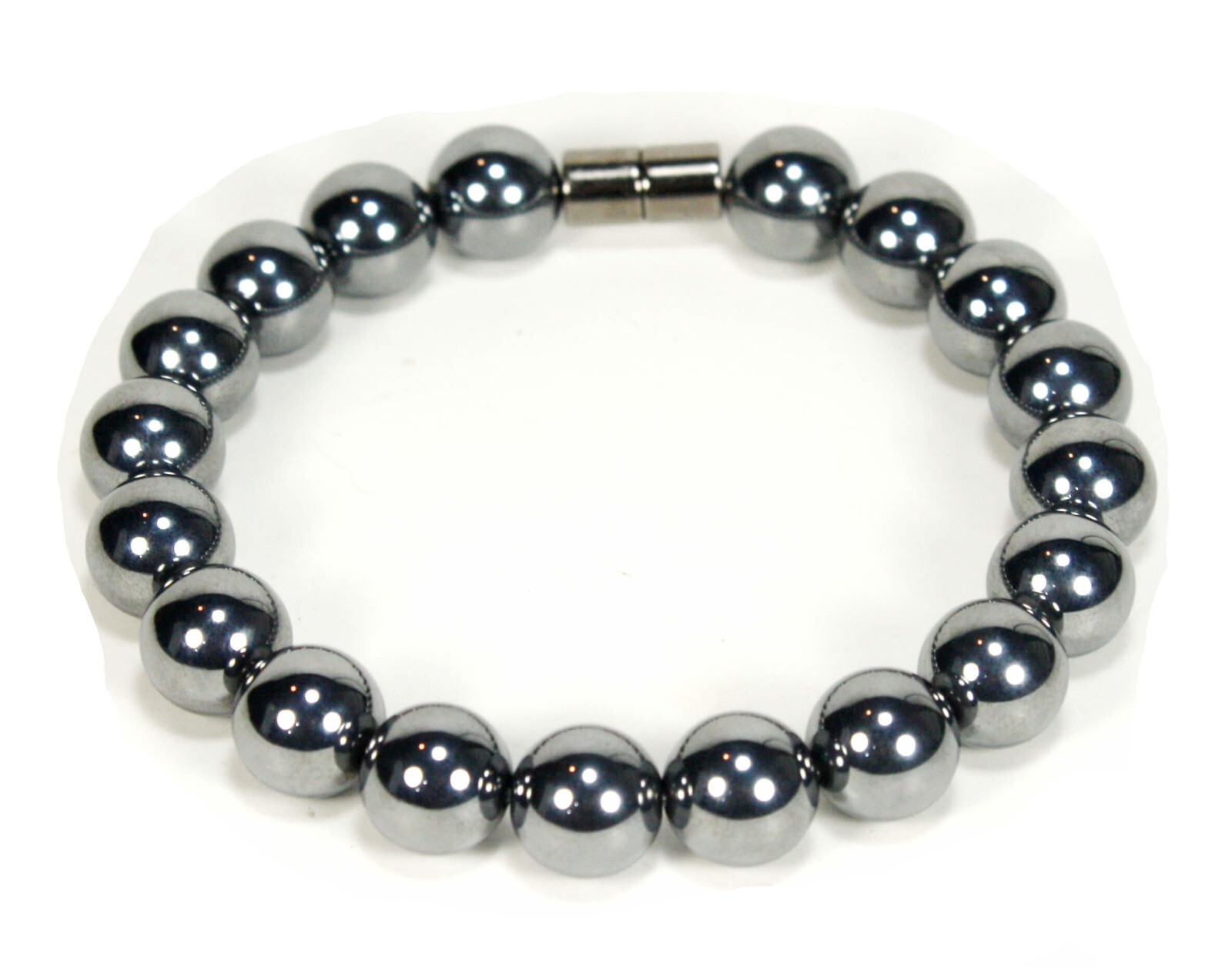 10mm Noble Elite Shungite Bracelet – EMF Protection Jewelry Easy On Magnet Clasp