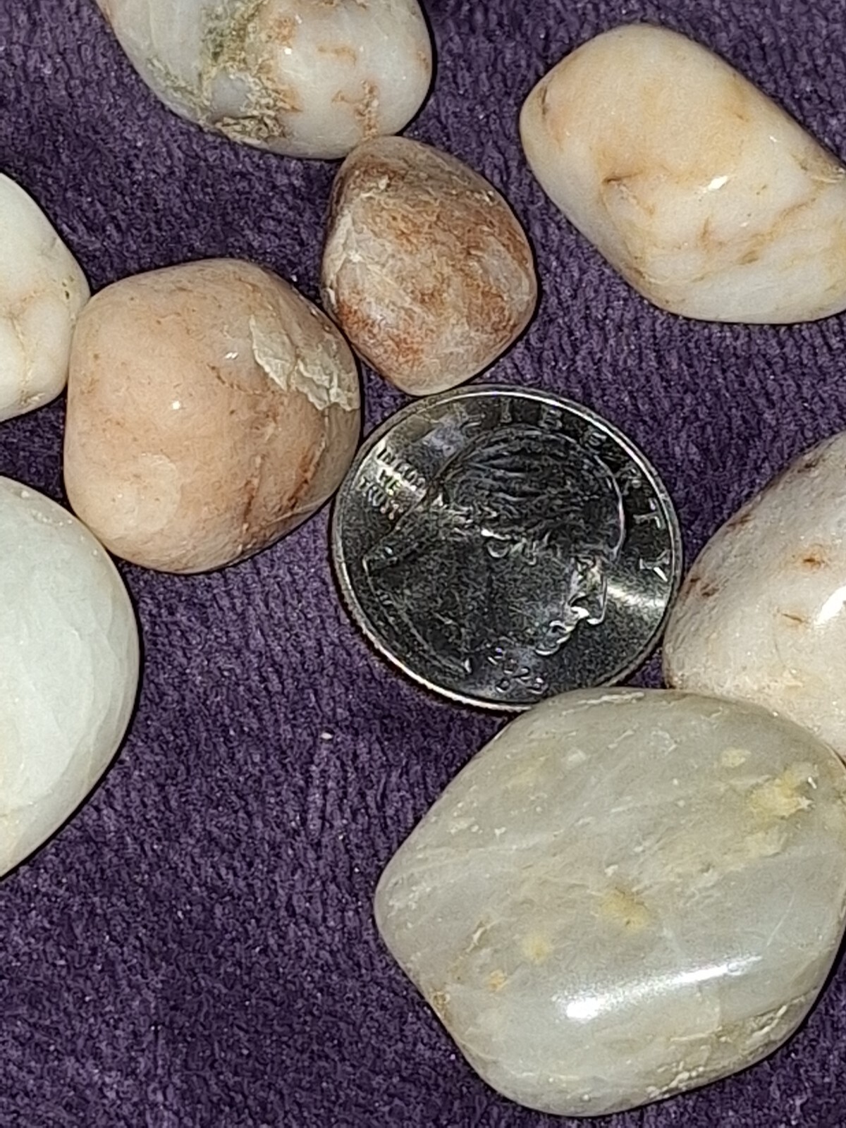 21 Light Colored Rocks~Polished~Great For Jewelry Makers/Rock HoundsLOTRKS2