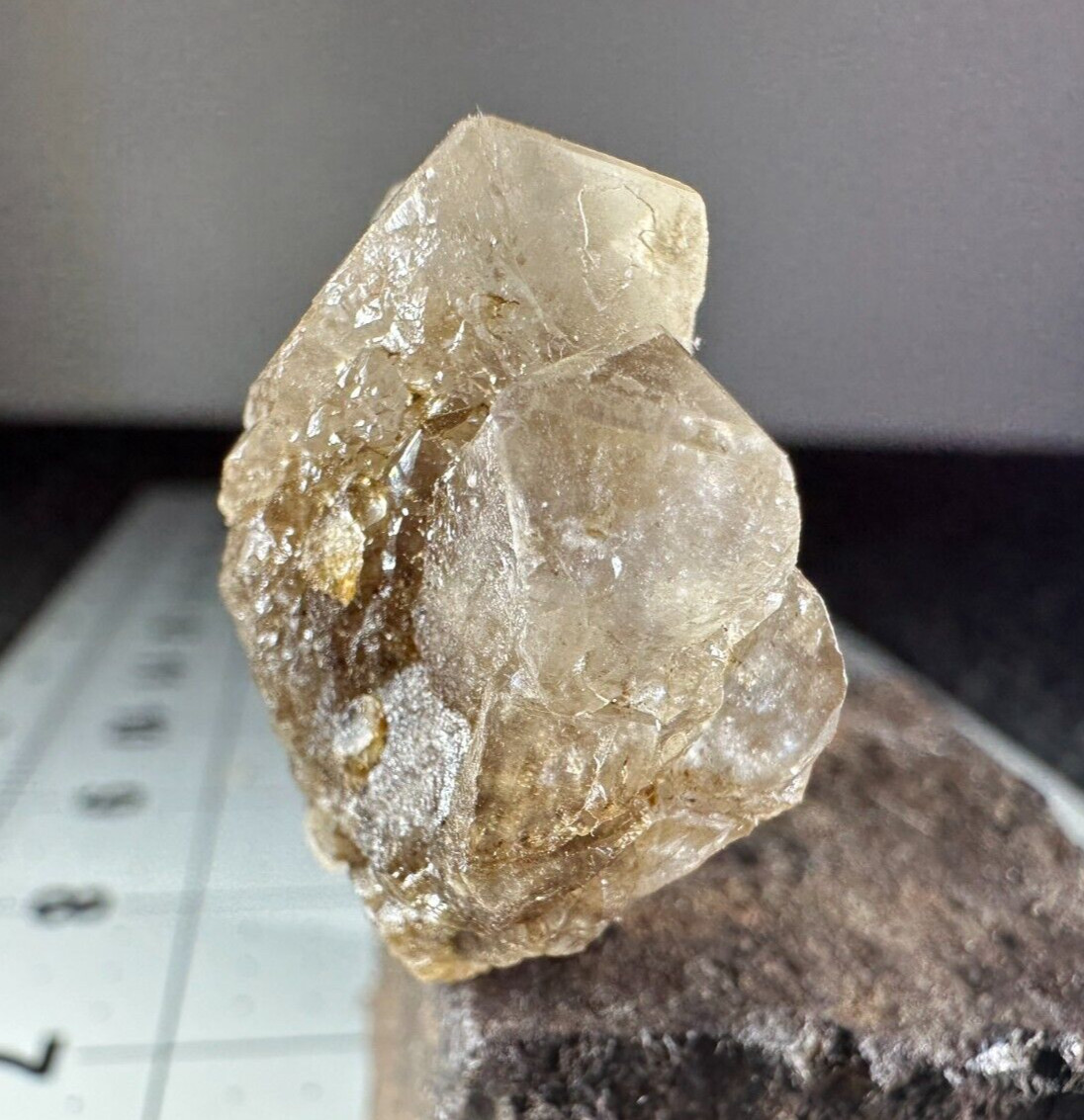 ➤ 1-1/4 CLEAR 3 “TRIANGLE” CALCITES Pleasant Ridge Rensselaer Indiana VIDEO➤536