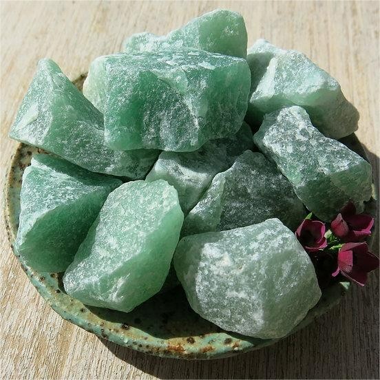 6pcs Lot Rough Green Aventurine Chunks Healing Reiki Crystal Mineral Rocks Gift