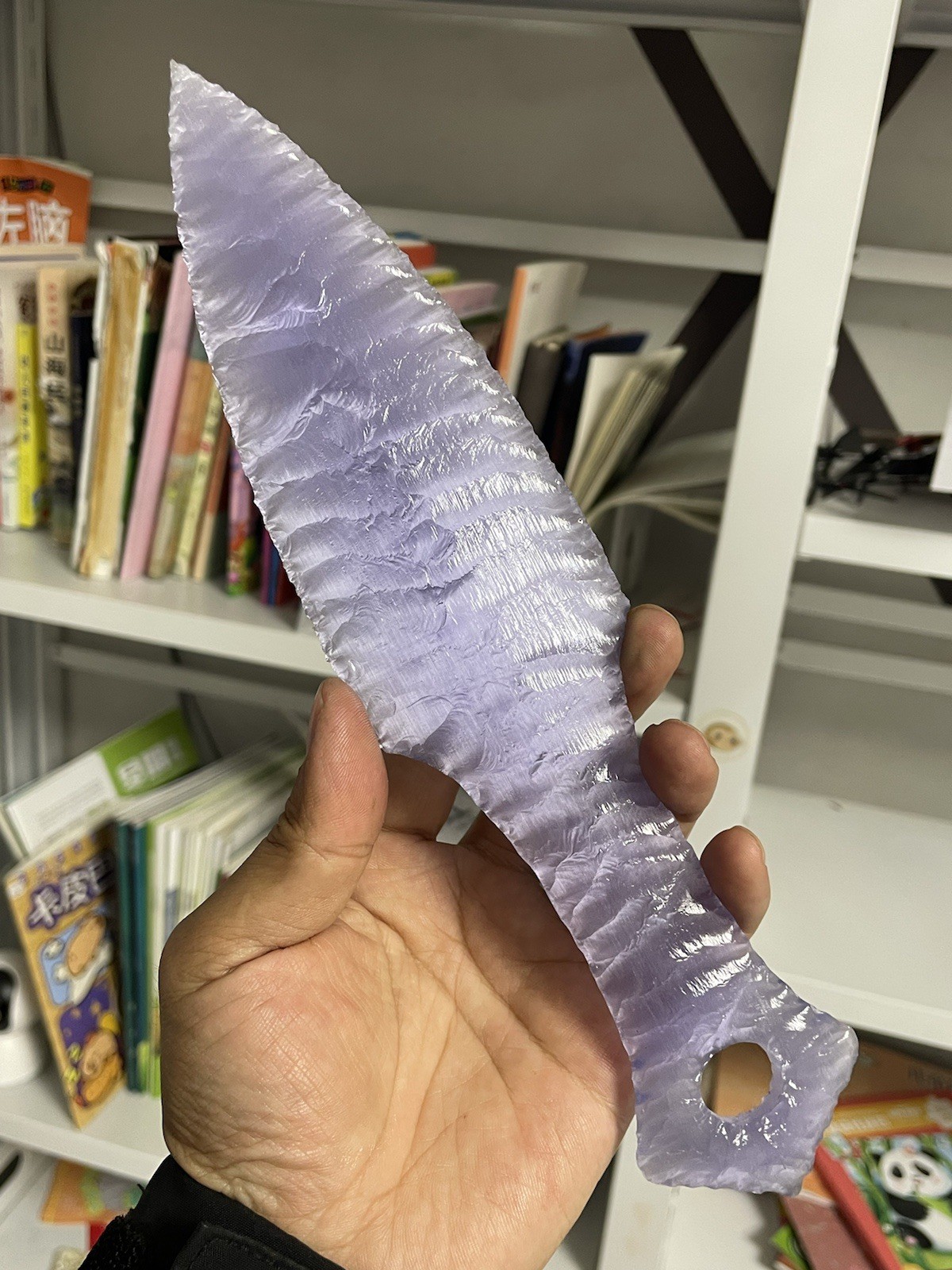 Cat’s eye Claw knife hand carved Karambit Quartz Crystal knife healing