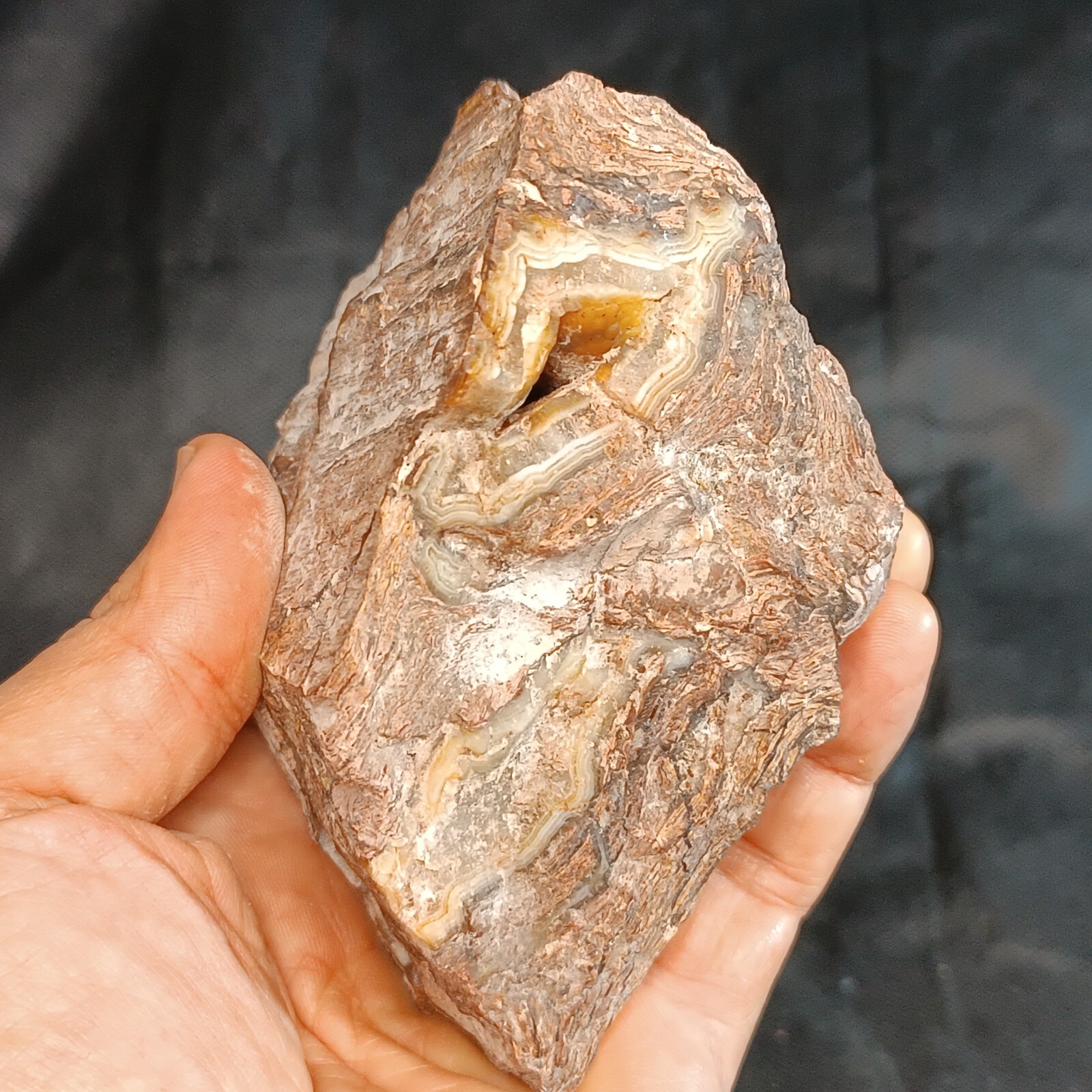 525g/1.16 lb turkish quartz rhyolite agate stone ,customs duty included,