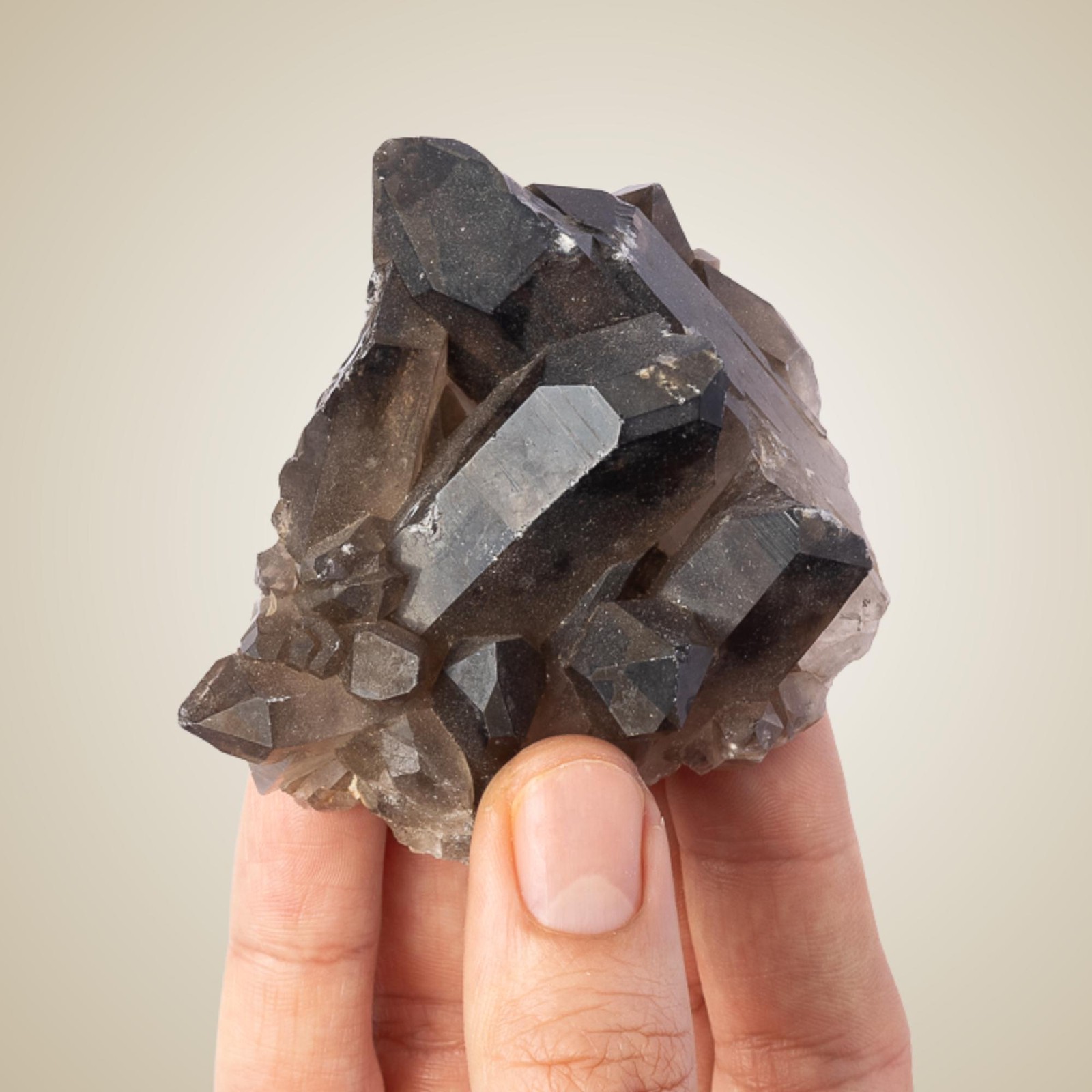 Smoky Quartz Cluster Natural Crystal Point Rough Quartz Specimen Gift Decor