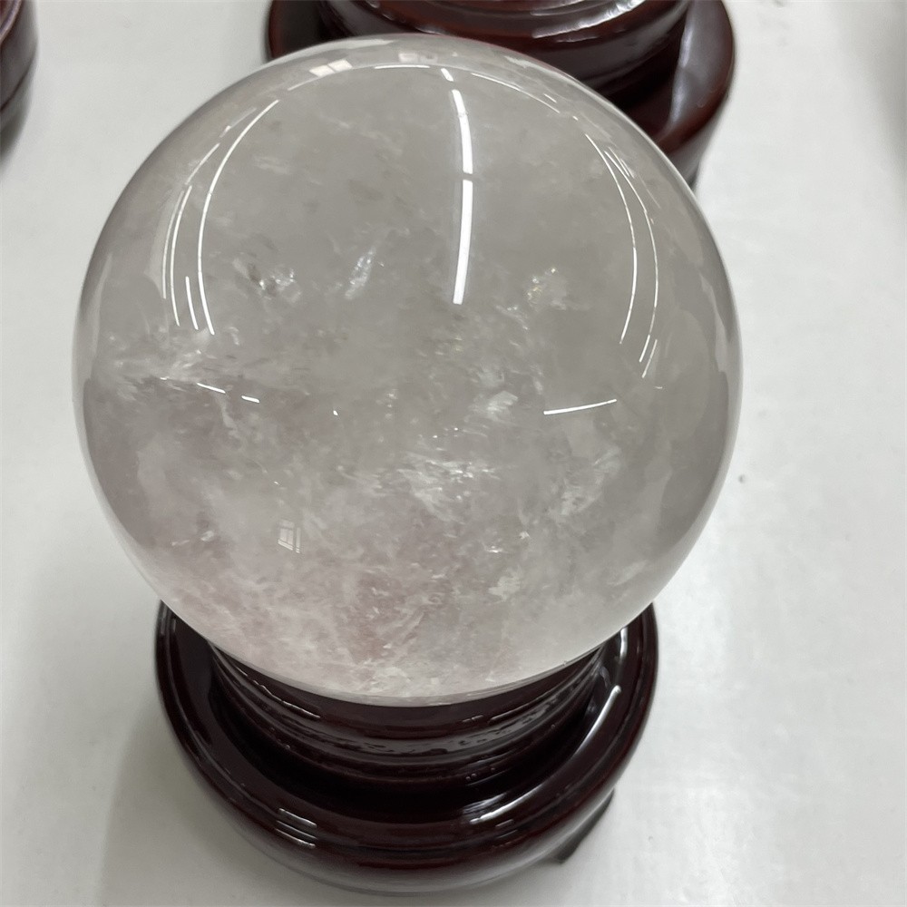2LB 3.4″ Natural Clear Quartz Sphere Magic Crystal Healing Ball Gemstone Gift