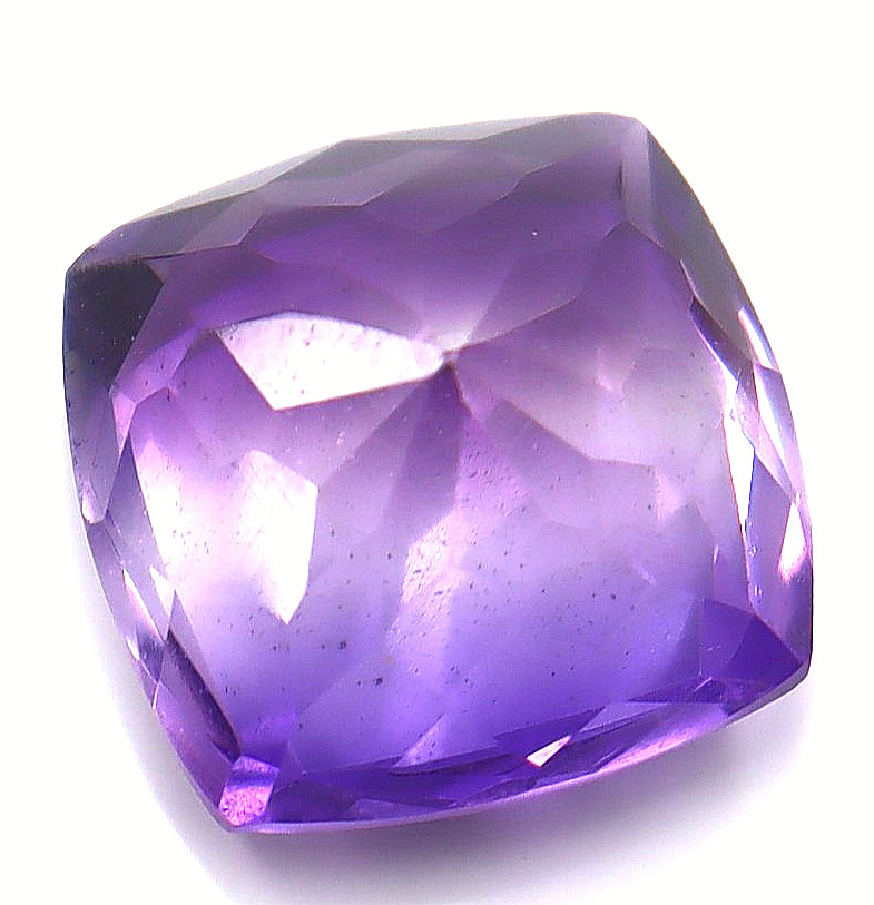 Purple Amethyst Cushion Shape Certified Natural Gemstone Loose Gemstone 10 Ct