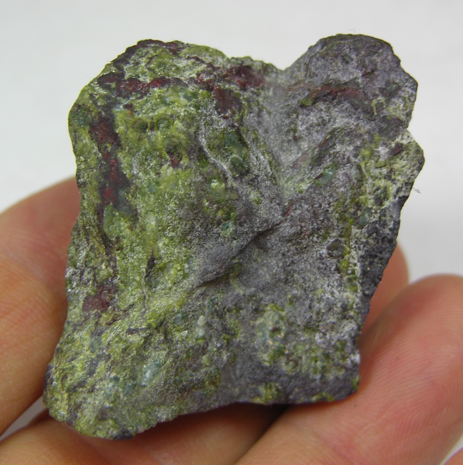 #2 China 1.50 oz Natural Rough Raw Heliotrope Bloodstone Specimen 42.00g 34mm