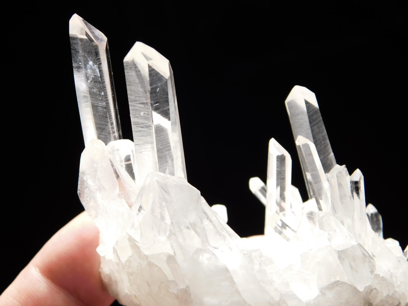 VERY TRANSLUCENT! Quartz Crystal Cluster Collier Creek ARKANSAS 100gr