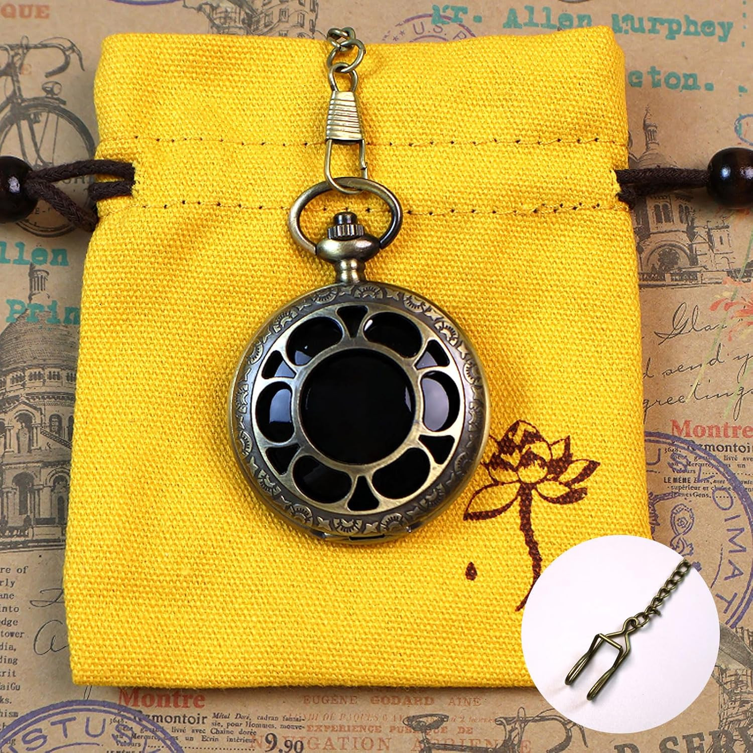 Obsidian Scrying Mirror, Natural Healing Crystal Obsidian Mirror with Bag