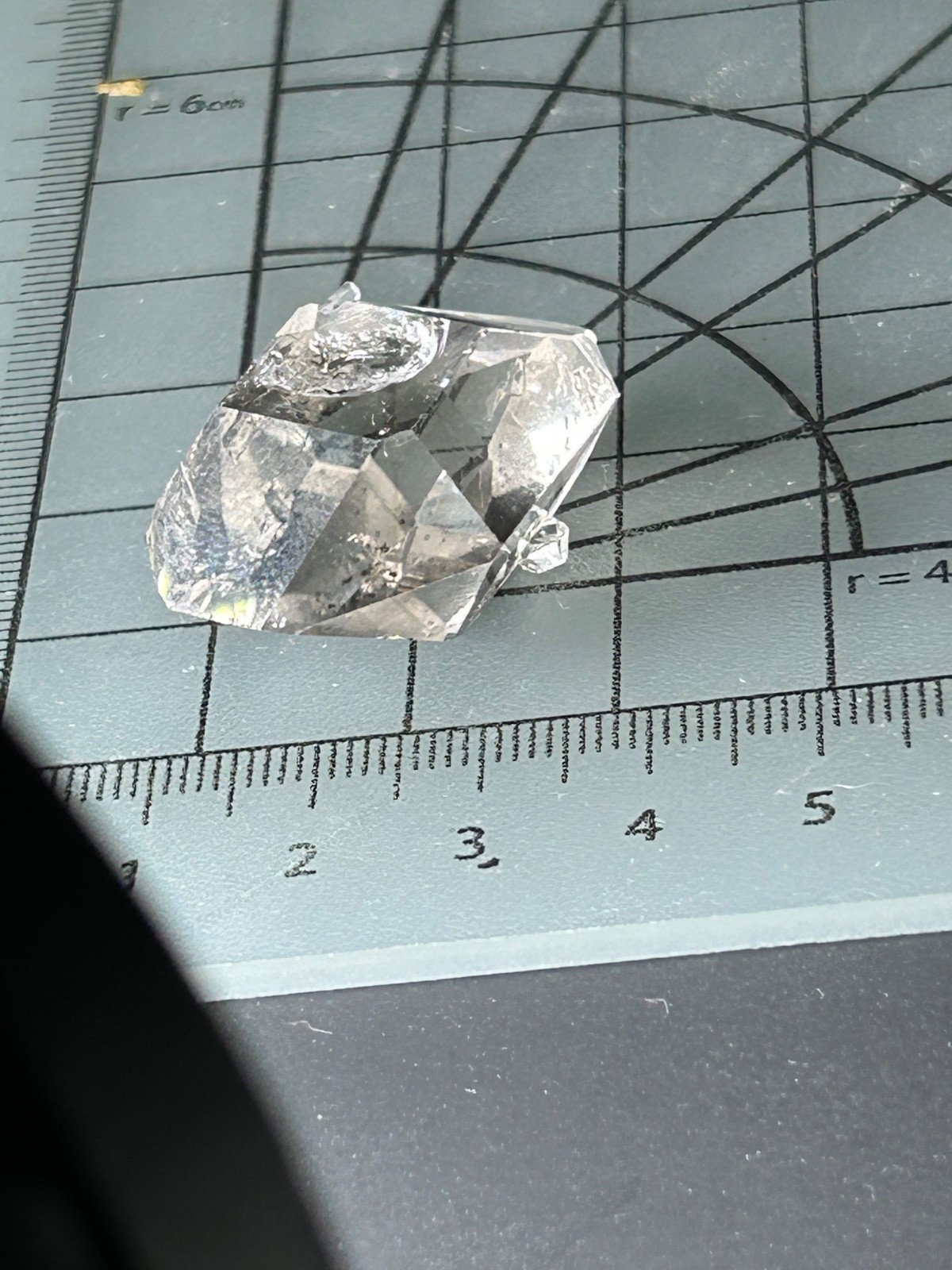 Herkimer Diamond Crystal * Trapped Air Pocket* Super Clear